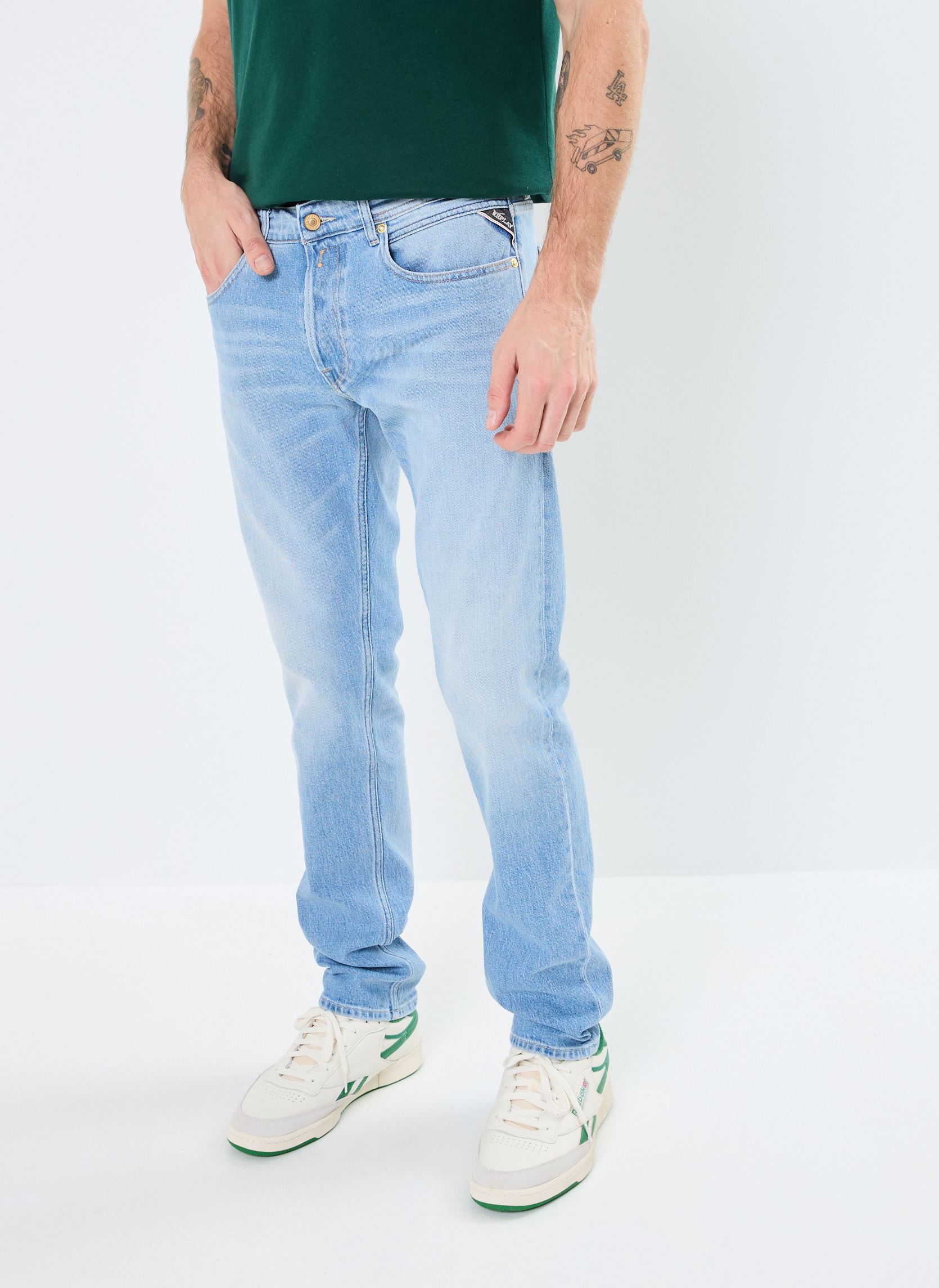 Vêtements Replay GROVER jean tapered pour Accessoires