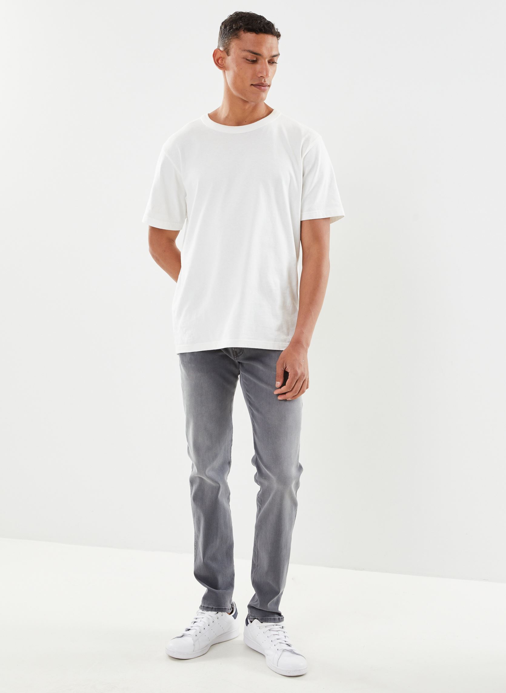 Jeans slim et skinny ANBASS jean slim gris homme gris Replay Jeans slim et skinny ANBASS jean slim gris homme gris DARK GREY