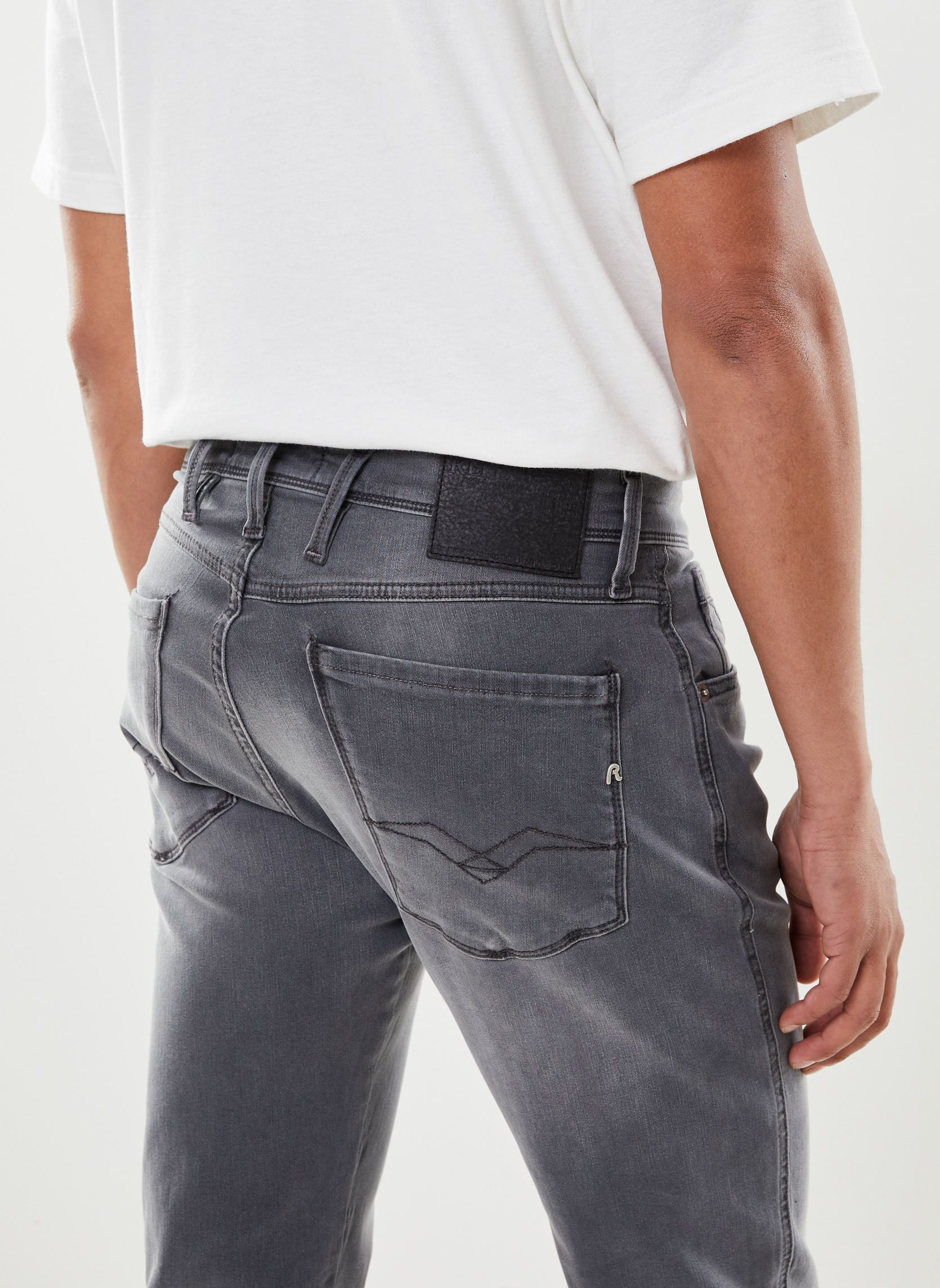 Jeans slim et skinny ANBASS jean slim gris homme gris Replay Jeans slim et skinny ANBASS jean slim gris homme gris DARK GREY
