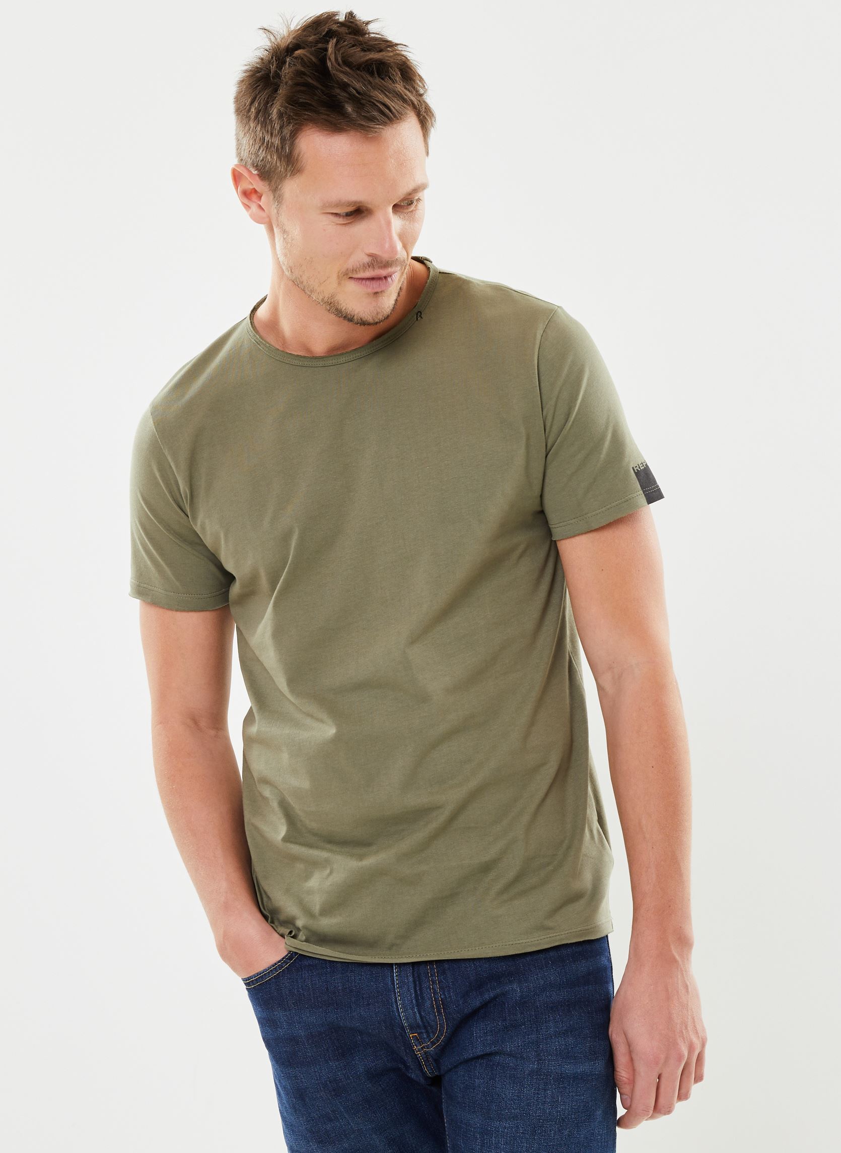 Vêtements Replay T shirt col rond basic pour Accessoires - vue 3