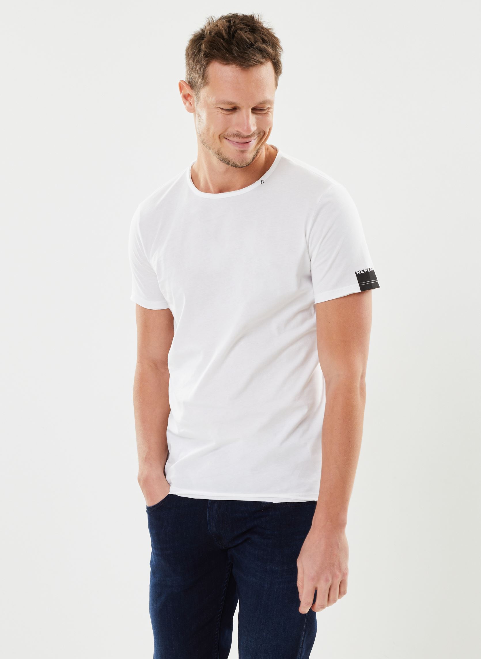 Vêtements Replay T shirt col rond basic pour Accessoires