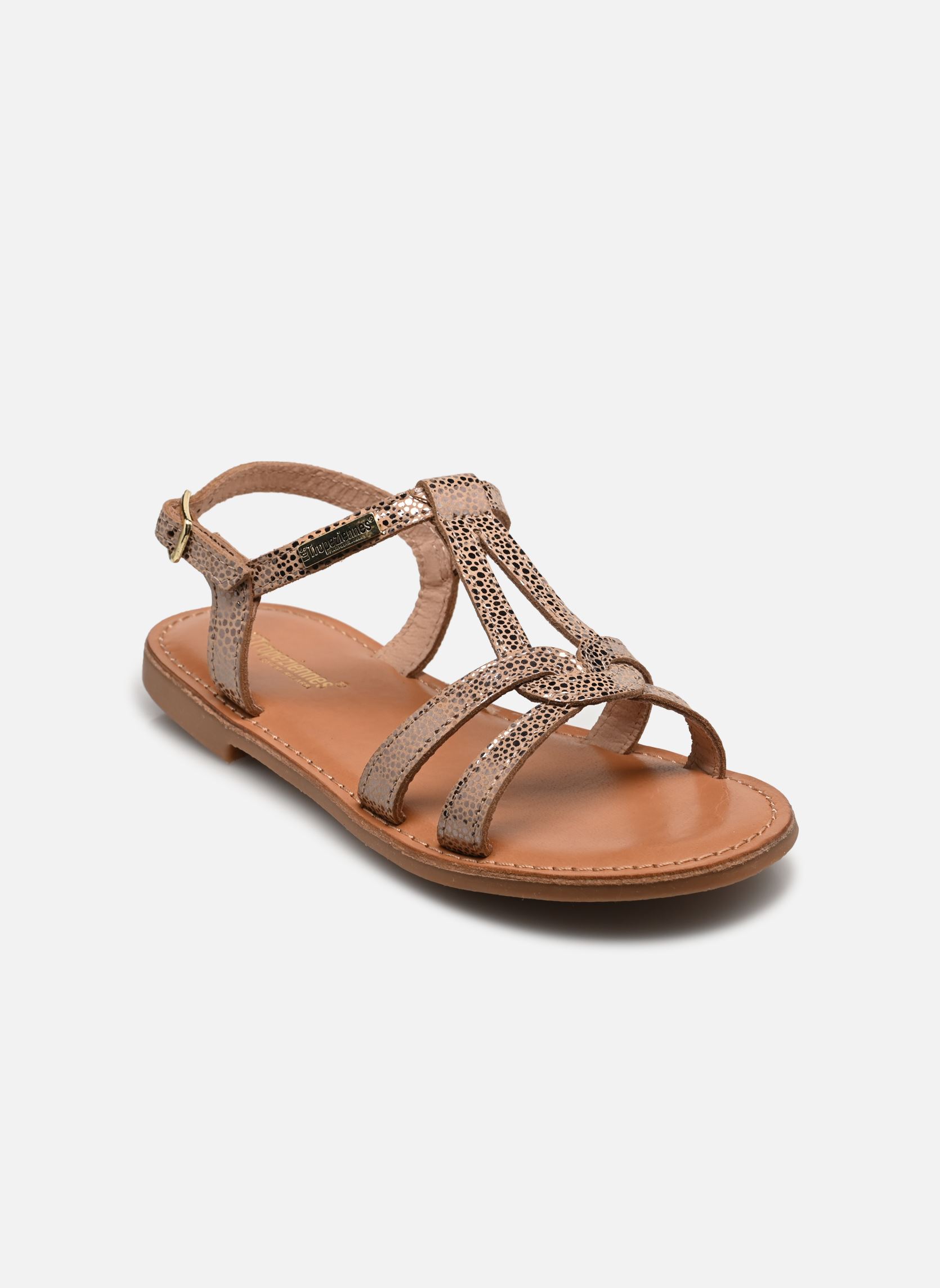 Sandales BACKLE fille argent Les Tropéziennes par M Belarbi Sandales BACKLE fille argent ARGENT BEIGE