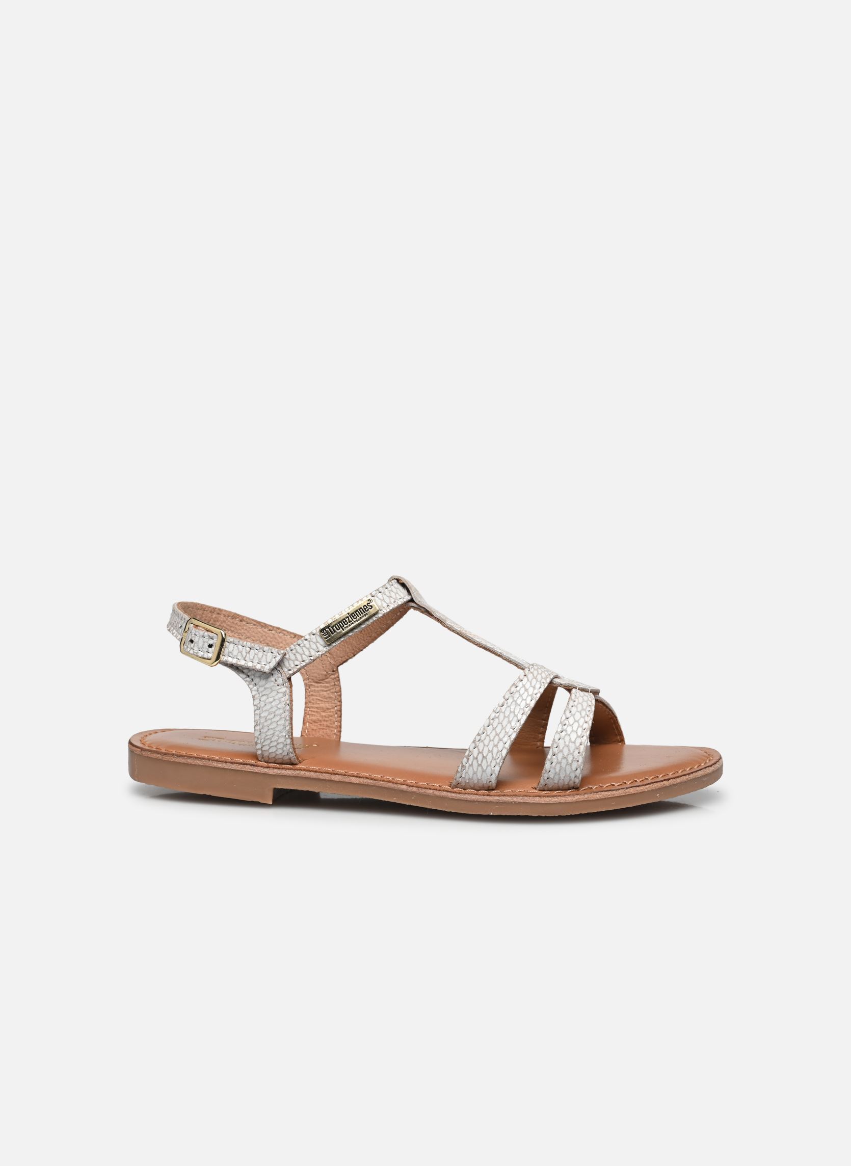 Sandales BACKLE fille blanc Les Tropéziennes par M Belarbi Sandales BACKLE fille blanc BLANC-SERPENT
