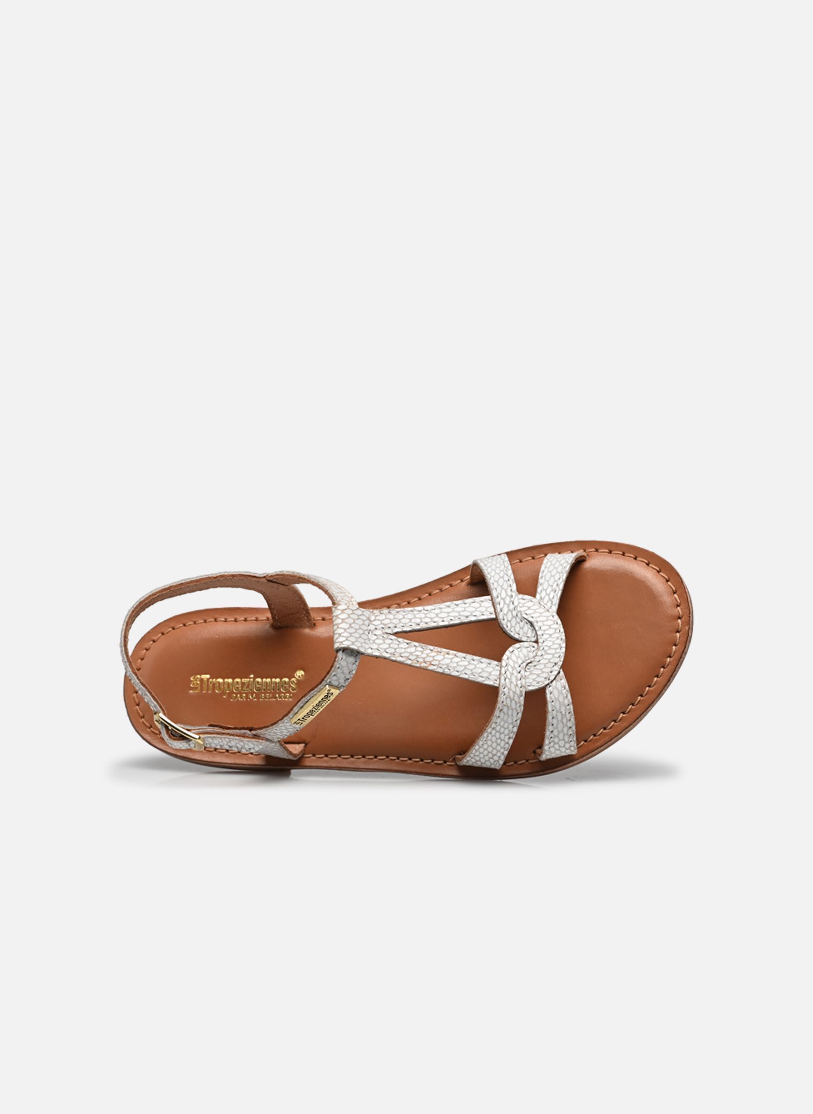 Sandales BACKLE fille blanc Les Tropéziennes par M Belarbi Sandales BACKLE fille blanc BLANC-SERPENT