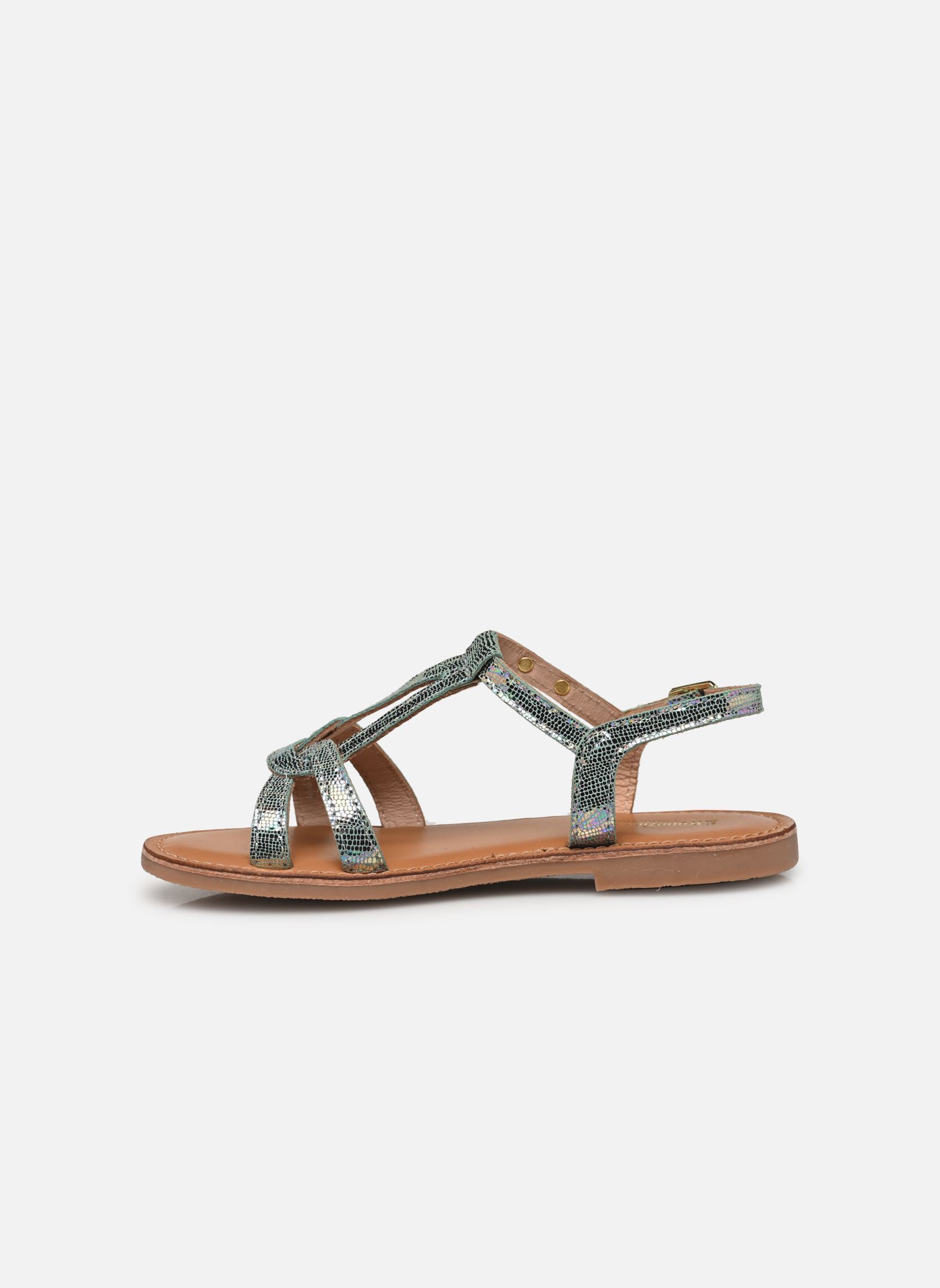 Sandalen BACKLE mädchen blau Les Tropéziennes par M Belarbi Sandalen BACKLE mädchen blau BLEU HOLOGRAM