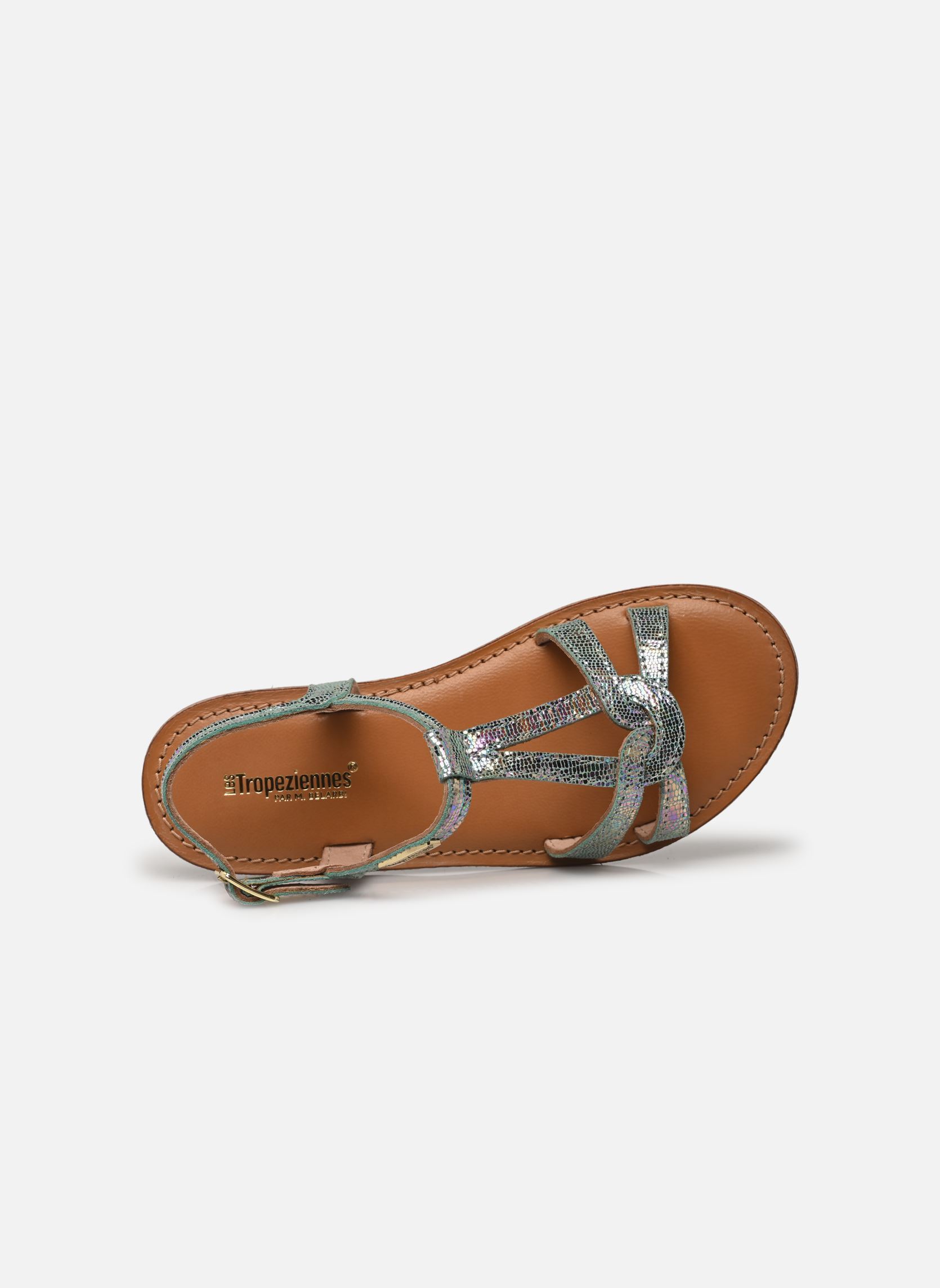 Sandalen BACKLE mädchen blau Les Tropéziennes par M Belarbi Sandalen BACKLE mädchen blau BLEU HOLOGRAM