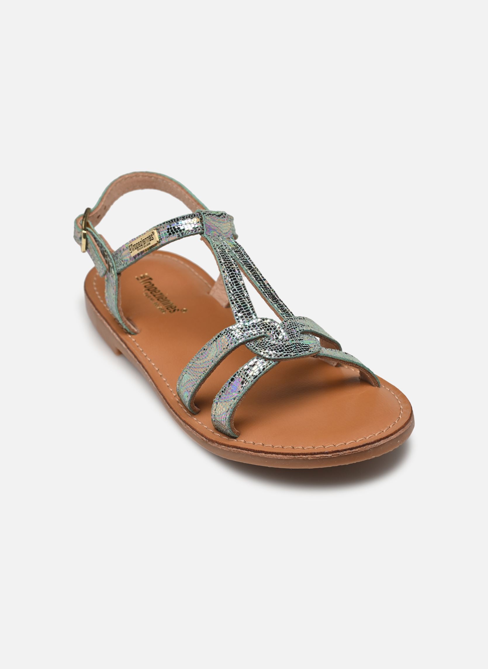 Sandalen BACKLE mädchen blau Les Tropéziennes par M Belarbi Sandalen BACKLE mädchen blau BLEU HOLOGRAM
