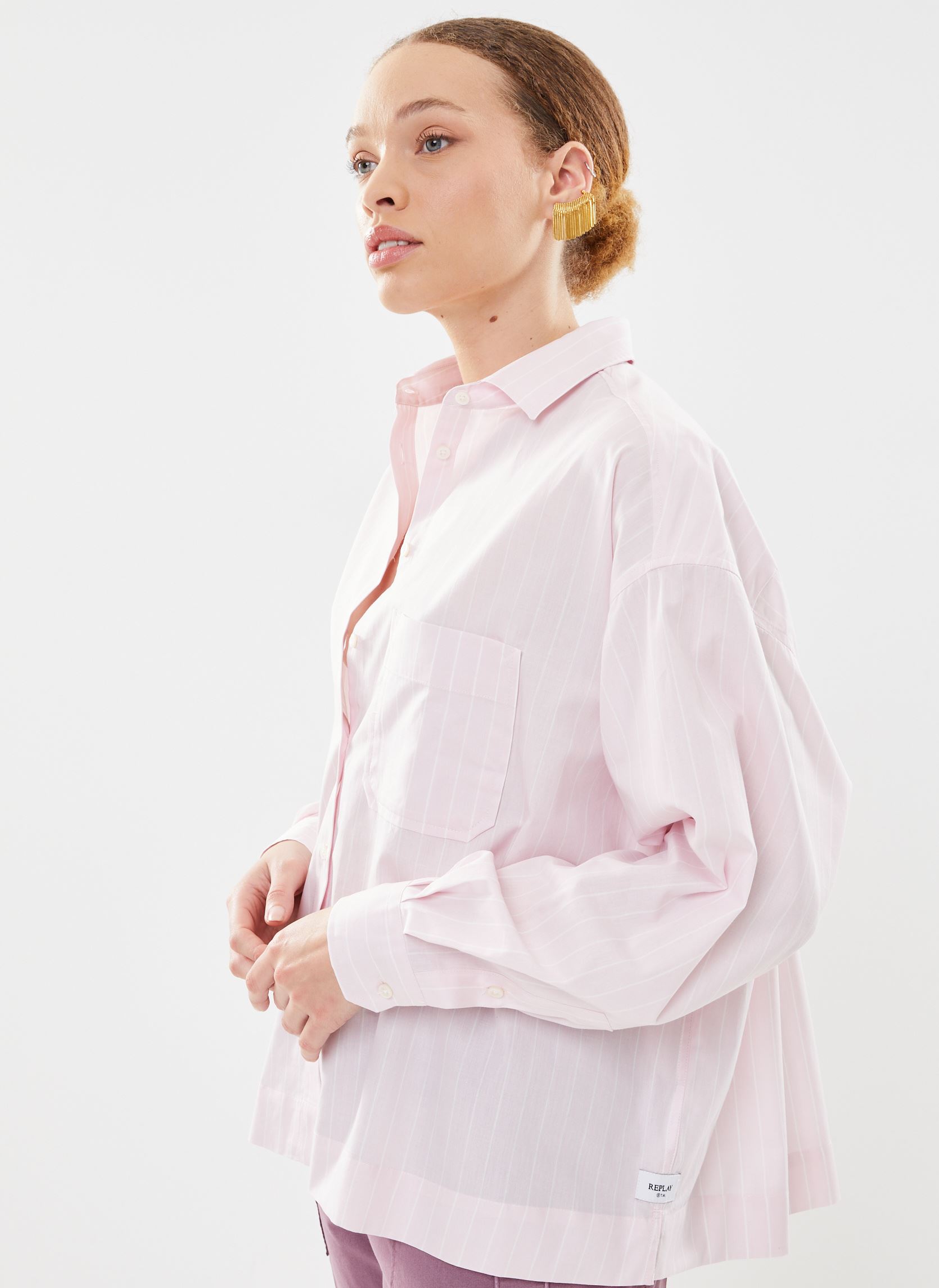 Vêtements Replay Chemise a rayure pour Accessoires