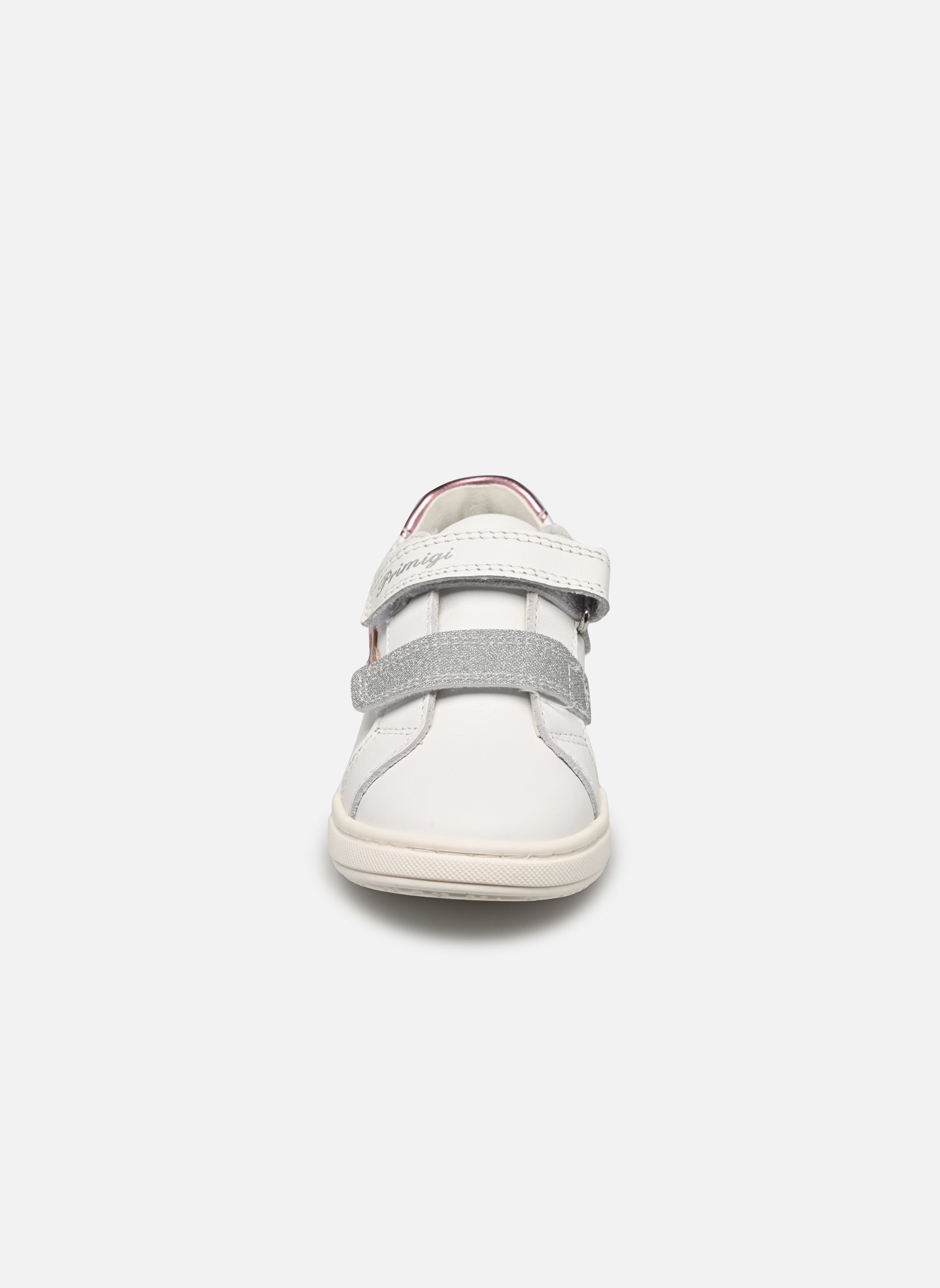 Niedrige Sneaker Baby Dude mädchen weiß Primigi Niedrige Sneaker Baby Dude mädchen weiß BIANCO/SILVER