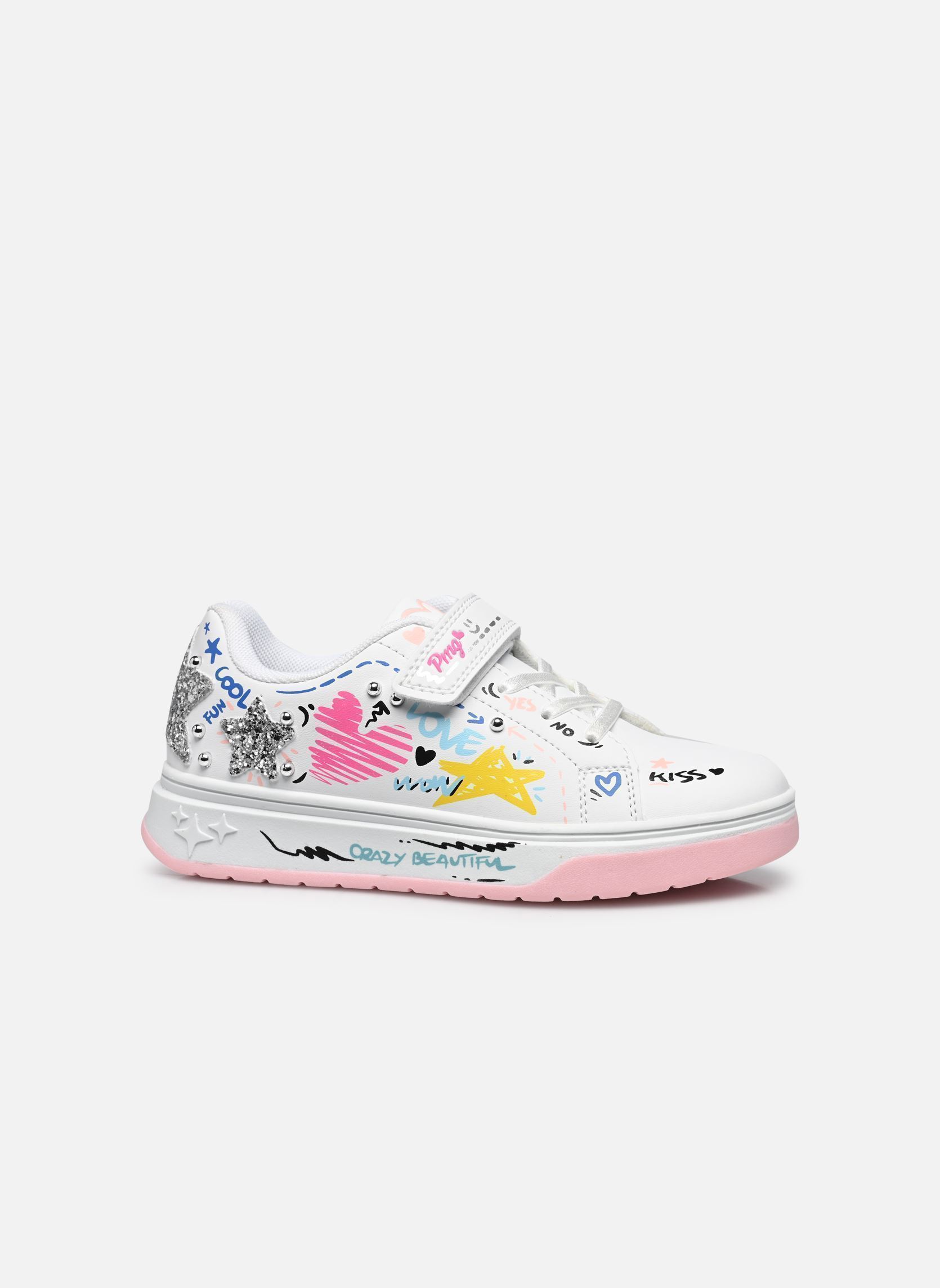 Baskets B&G Glam fille multicolore Primigi Baskets B&G Glam fille multicolore BIANCO