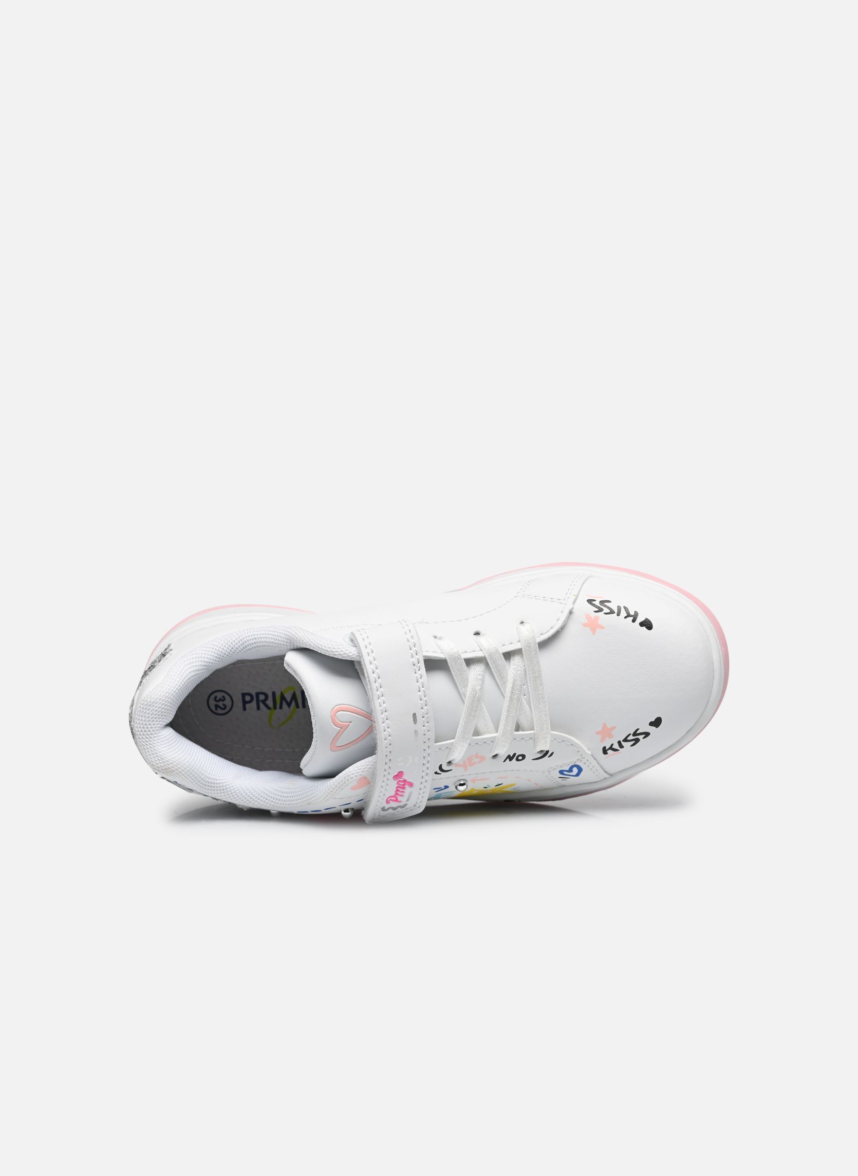Baskets B&G Glam fille multicolore Primigi Baskets B&G Glam fille multicolore BIANCO