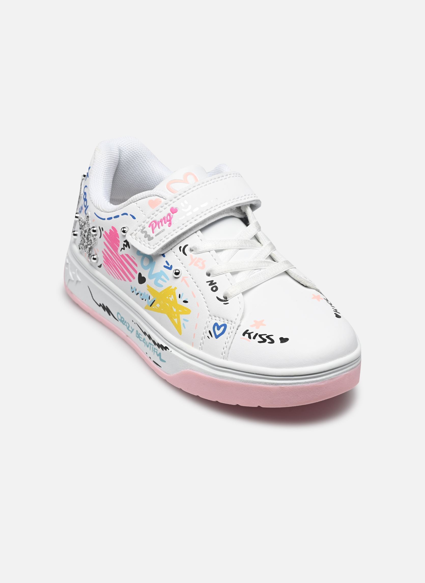 Baskets B&G Glam fille multicolore Primigi Baskets B&G Glam fille multicolore BIANCO