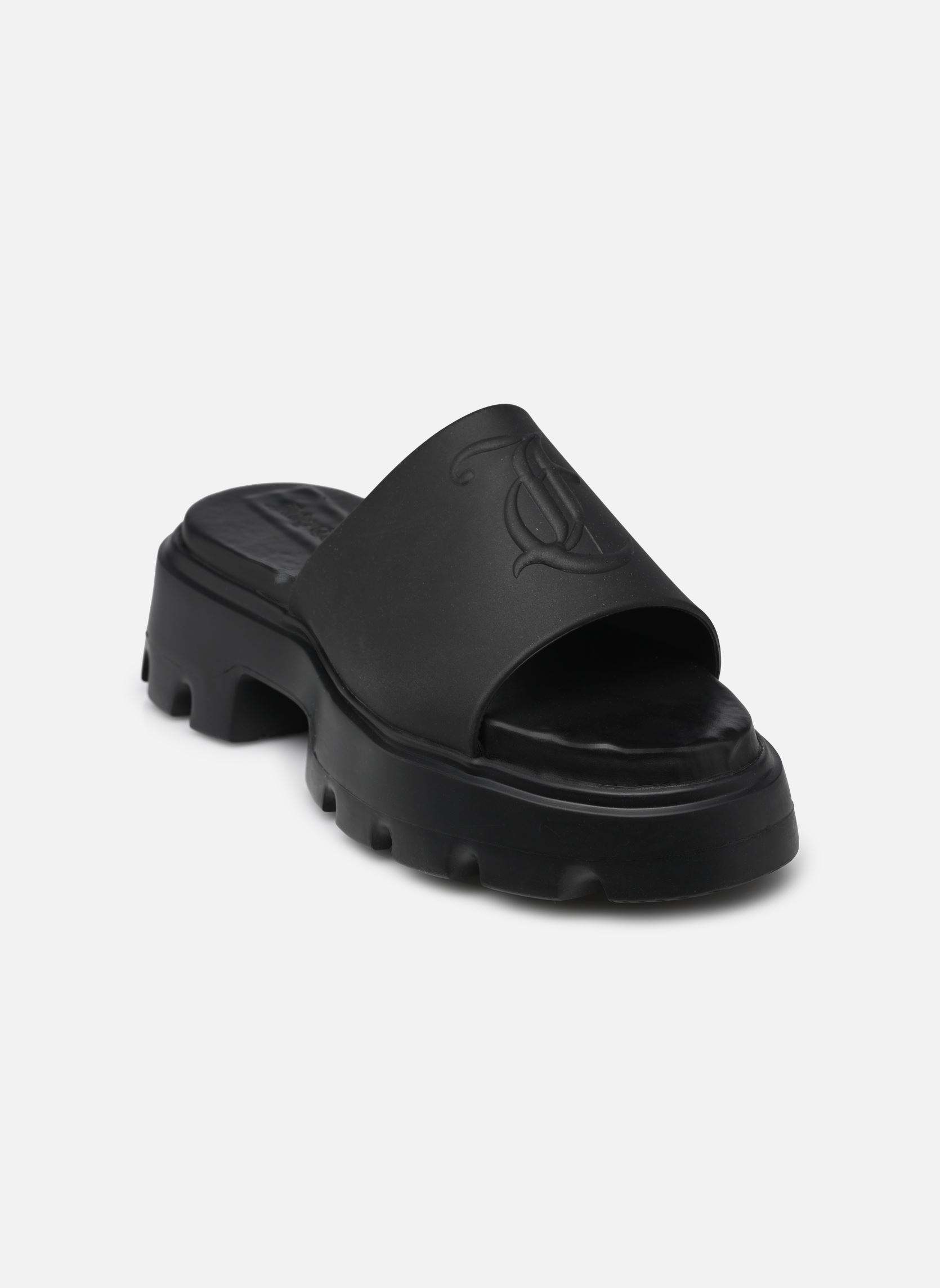 Pantoletten und Clogs BABY TRACK SANDALS damen schwarz JUICY COUTURE Pantoletten und Clogs BABY TRACK SANDALS damen schwarz BLACK