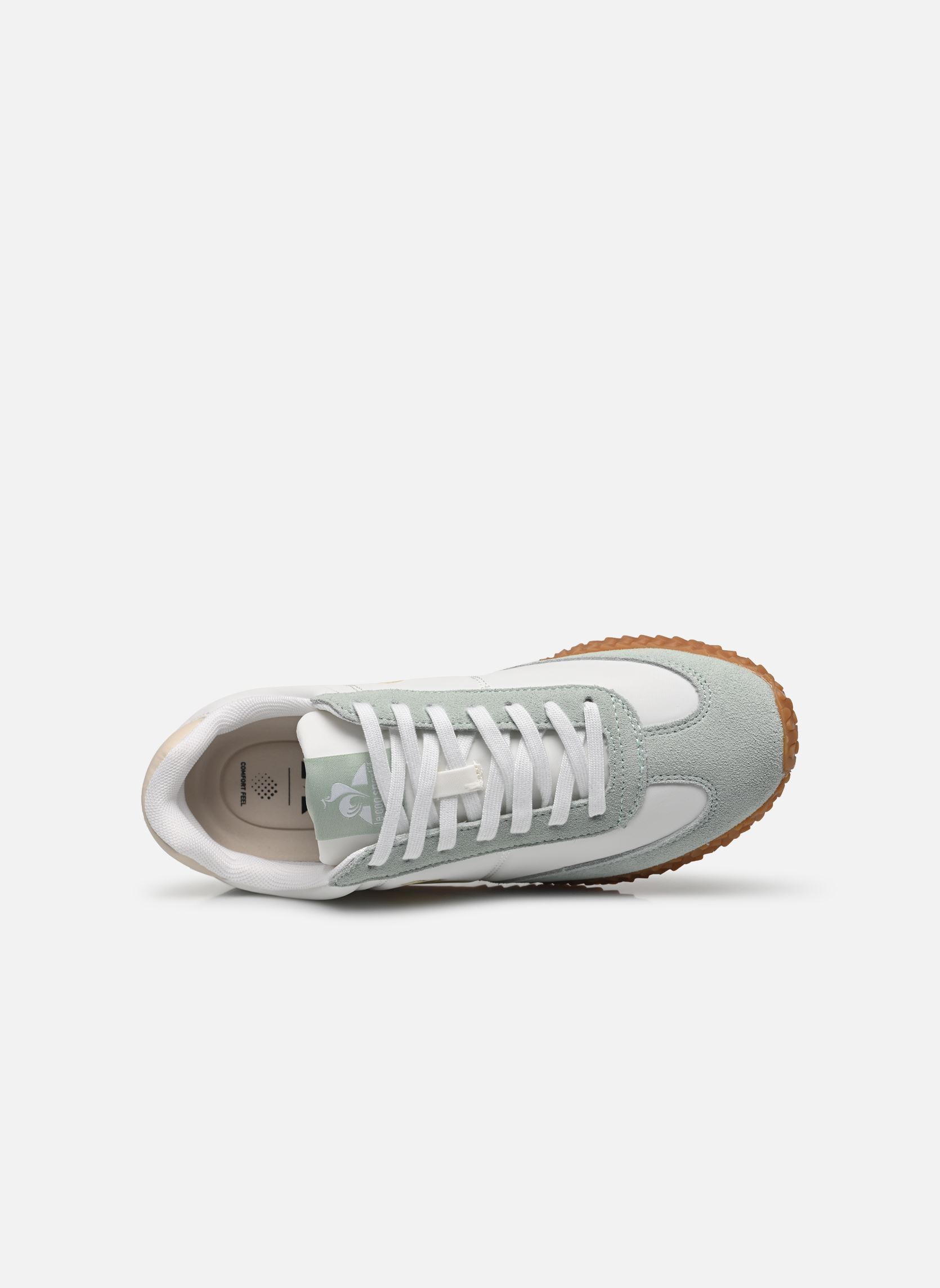 Sneaker VELOCE I damen weiß Le Coq Sportif Sneaker VELOCE I damen weiß OPTICAL WHITE/SUBTLE GREEN