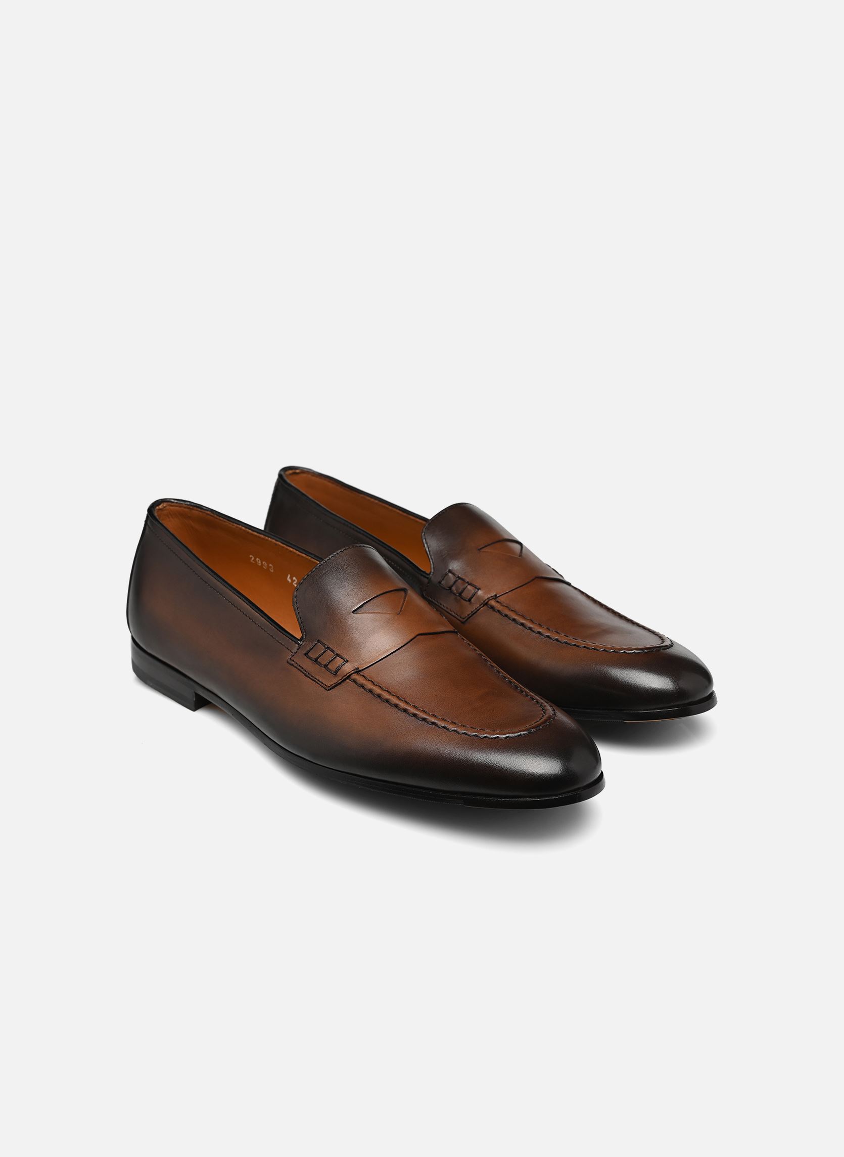 Mocassins DU2983 homme marron Doucal's Mocassins DU2983 homme marron Wood + TDM