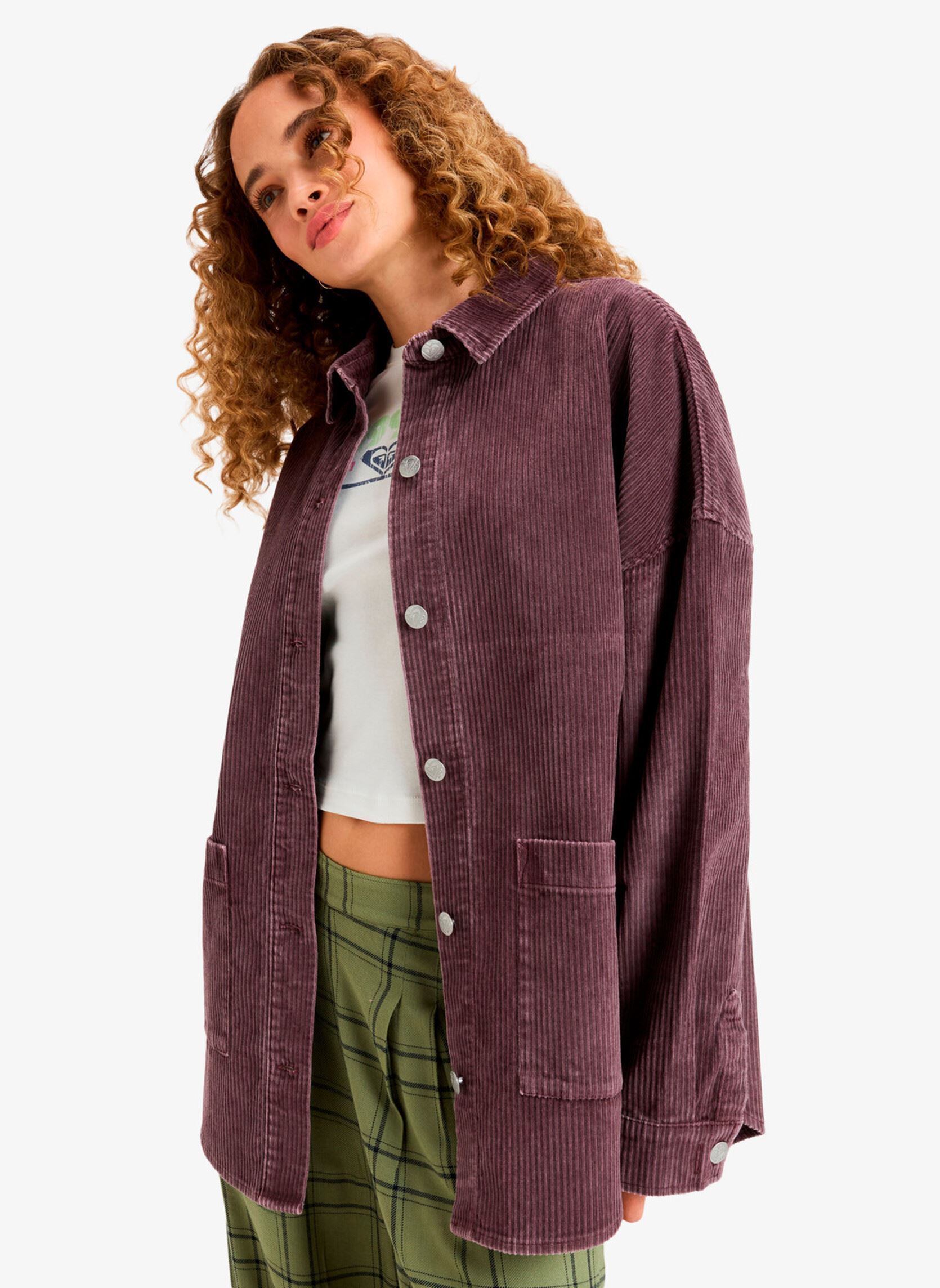 Vestes Kick Back Washed Cord femme violet Roxy Vestes Kick Back Washed Cord femme violet HUCKLEBERRY