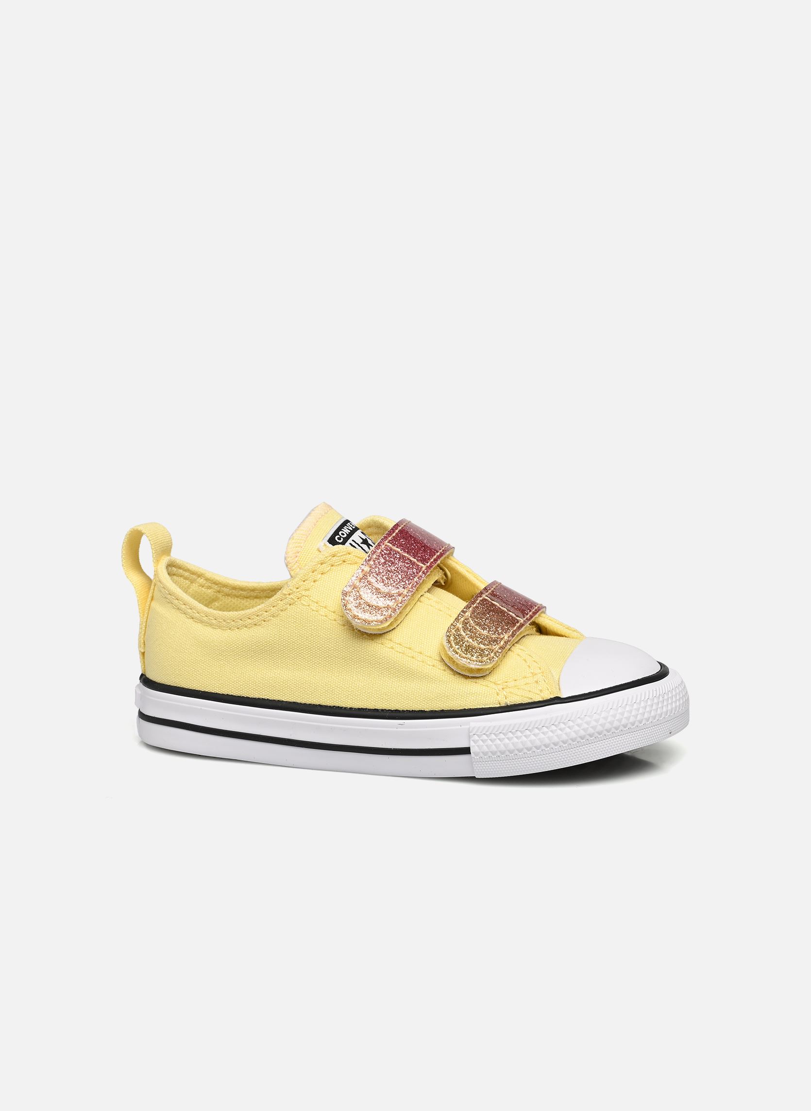 Niedrige Sneaker Chuck Taylor All Star 2V Canvas Citrus G mädchen gelb Converse Niedrige Sneaker Chuck Taylor All Star 2V Canvas Citrus G mädchen gelb Banana Yellow
