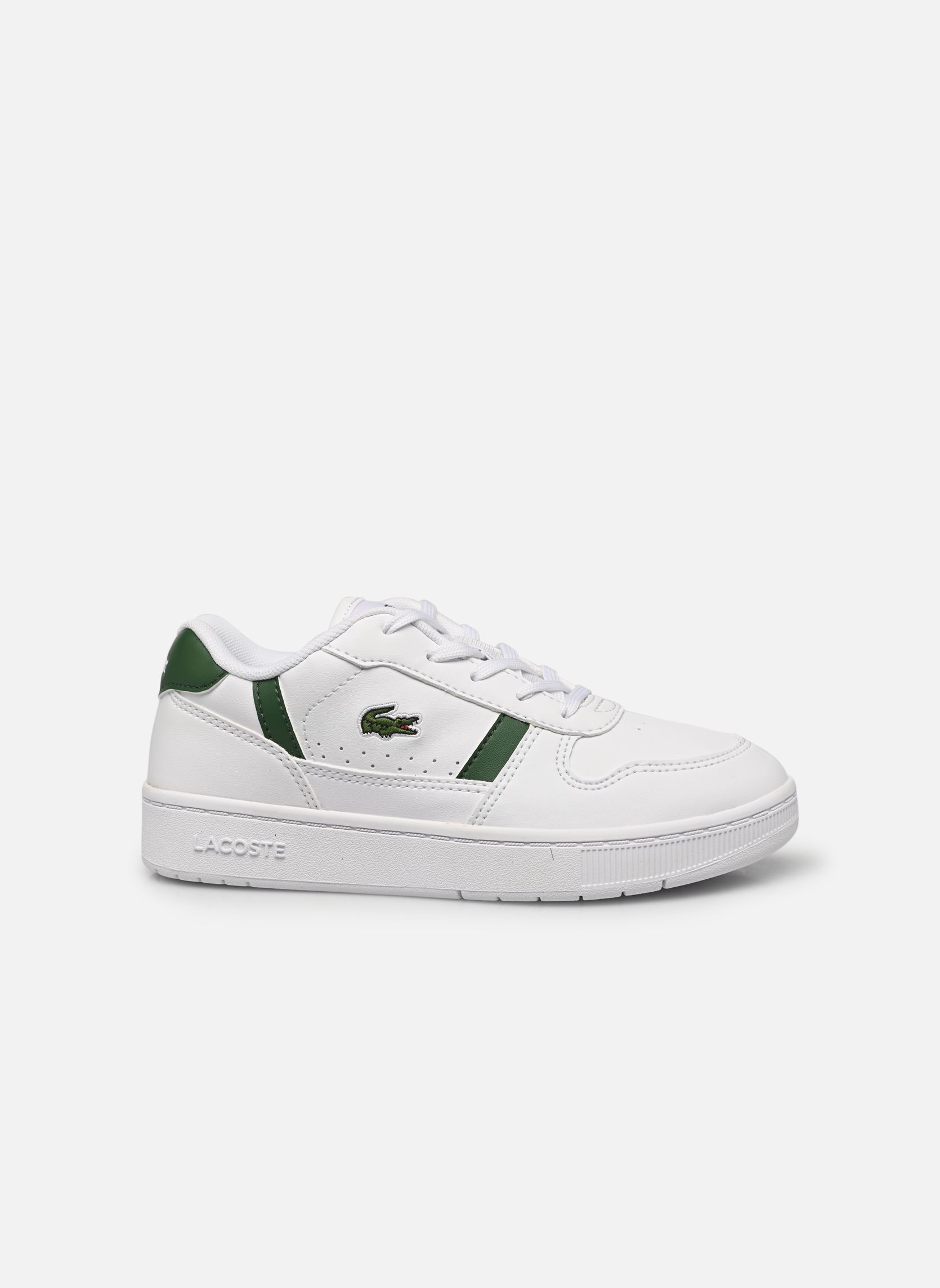 Baskets T-Clip SUC garçon blanc Lacoste Baskets T-Clip SUC garçon blanc WHT/DK GRN 2