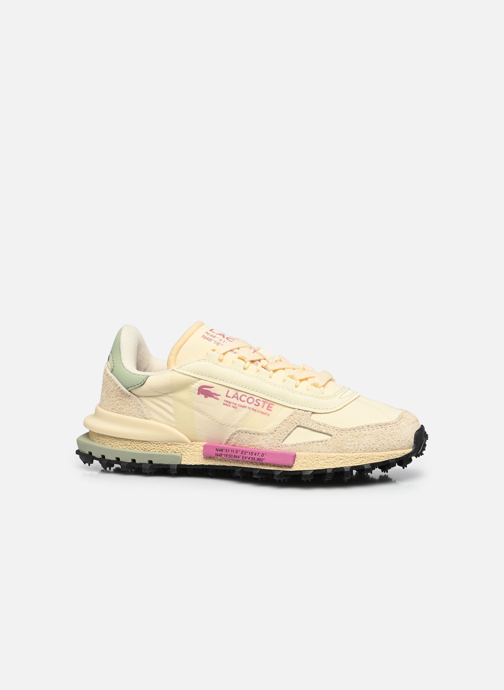 Sport Sneakers Elite Active W dames geel Lacoste Sport Sneakers Elite Active W dames geel OFF WHT/LT KHK
