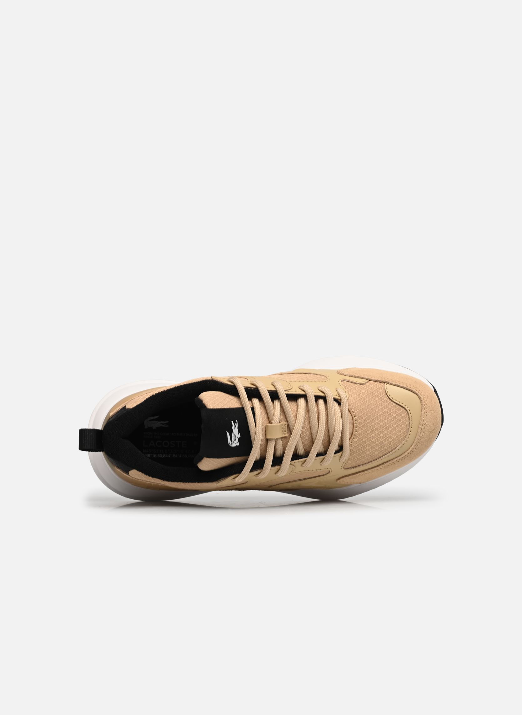 Sport Sneakers L003 Evo W dames beige Lacoste Sport Sneakers L003 Evo W dames beige LT BRW/WHT