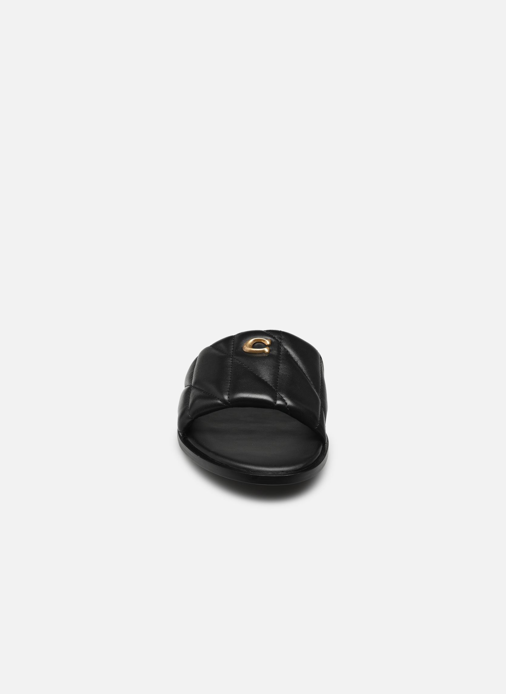 Mules et sabots Holly Quilted Leather Sandal femme noir Coach Mules et sabots Holly Quilted Leather Sandal femme noir BLACK