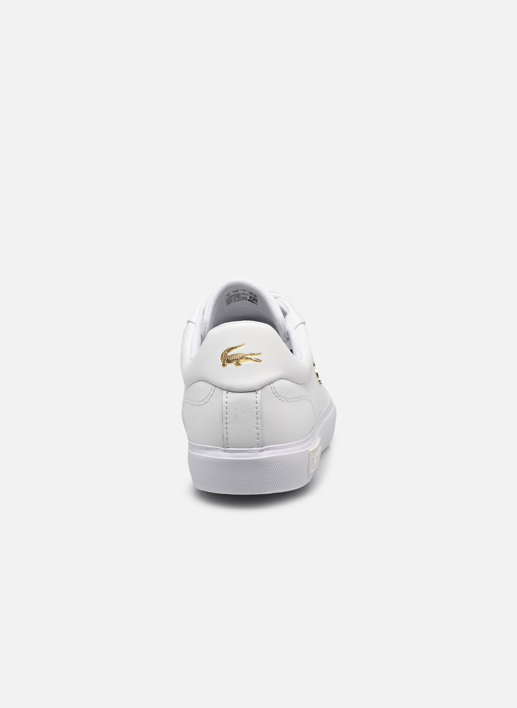 Sneakers Powercourt 2.0 dames wit Lacoste Sneakers Powercourt 2.0 dames wit WHT/GLD