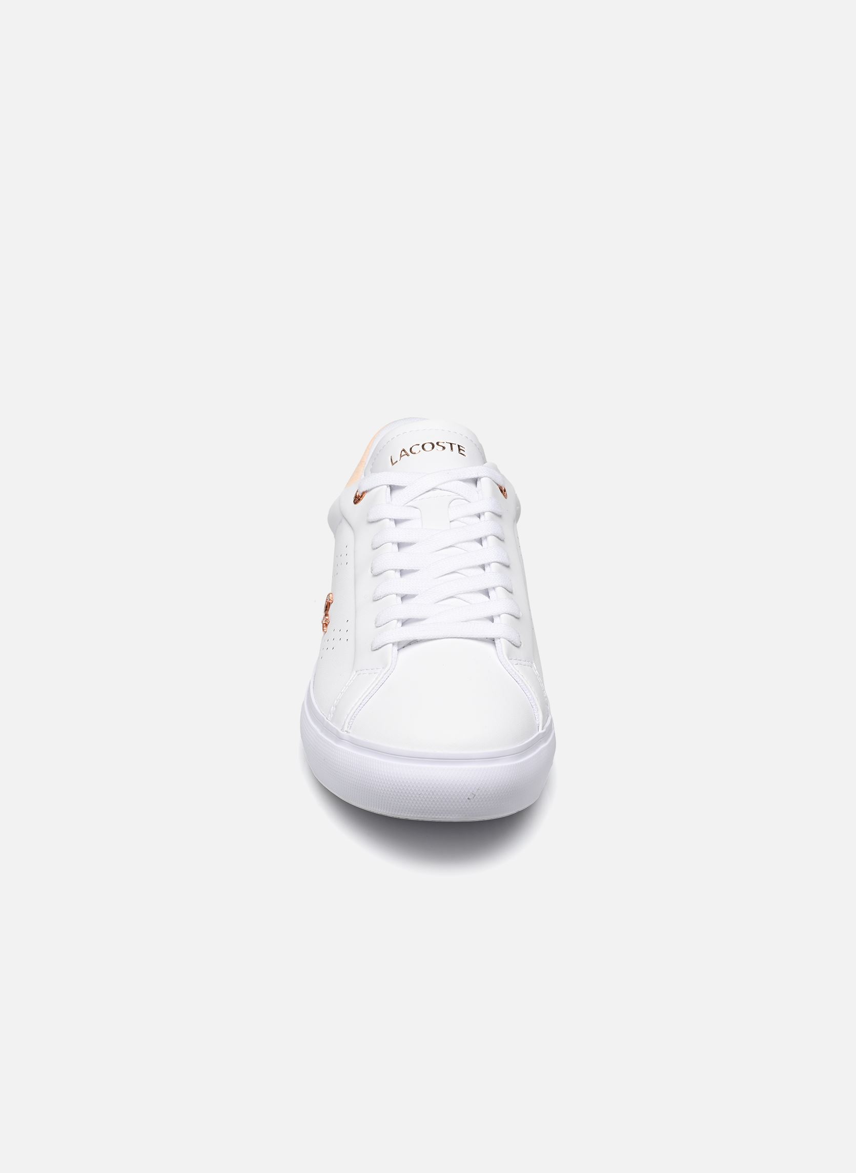 Baskets Powercourt 2.0 femme blanc Lacoste Baskets Powercourt 2.0 femme blanc Wht/Lt Pnk