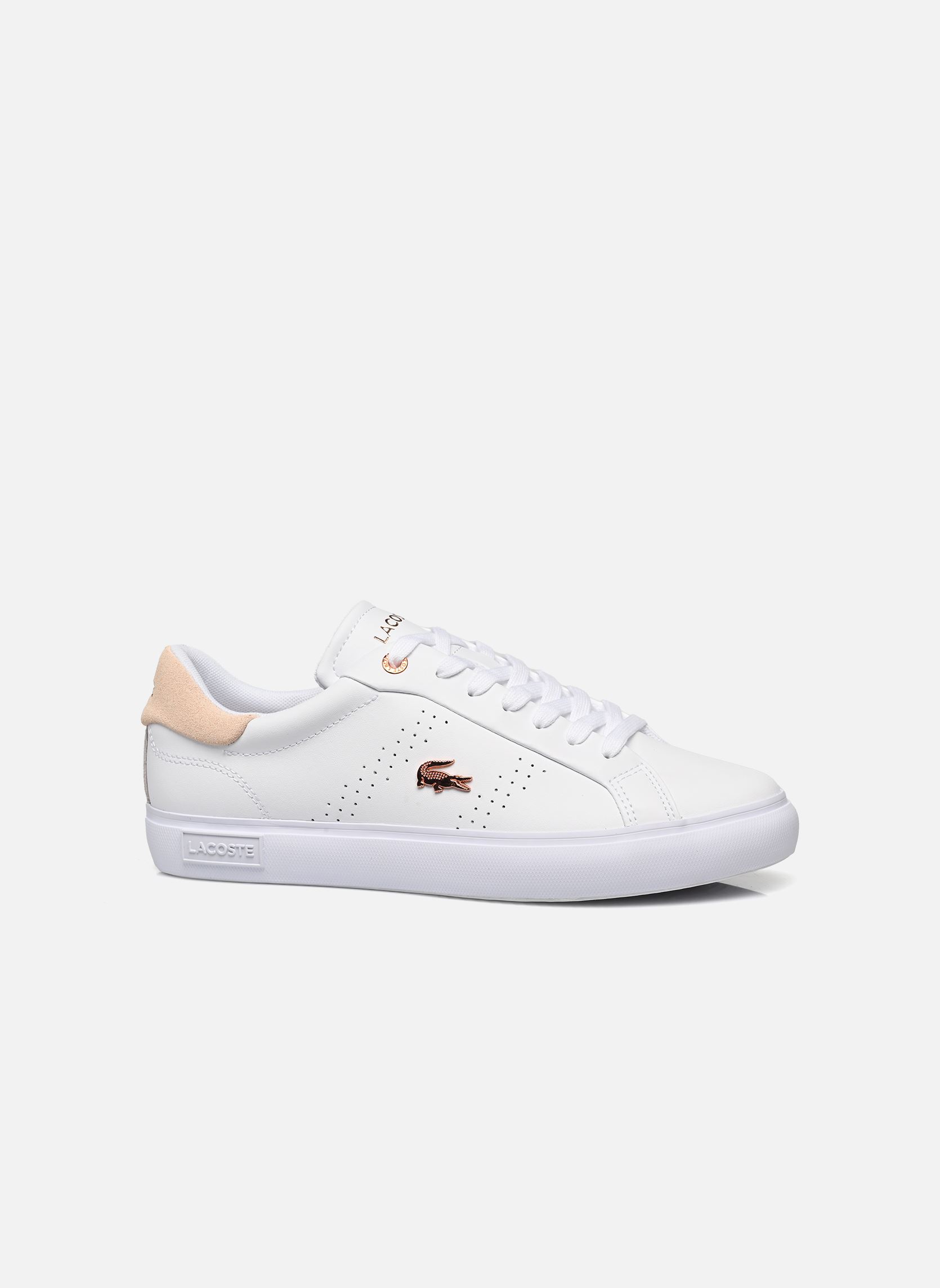 Baskets Powercourt 2.0 femme blanc Lacoste Baskets Powercourt 2.0 femme blanc Wht/Lt Pnk