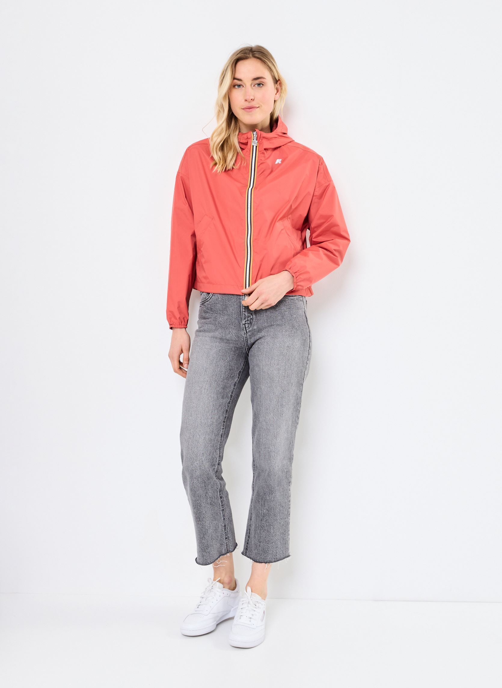 Regenjacken Laurette Eco Plus Double Woman damen rot K-Way Regenjacken Laurette Eco Plus Double Woman damen rot RED JASPER - RED BROWNISH