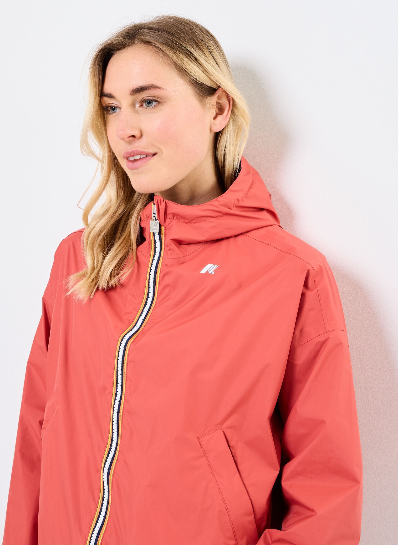 Regenjacken Laurette Eco Plus Double Woman damen rot K-Way Regenjacken Laurette Eco Plus Double Woman damen rot RED JASPER - RED BROWNISH
