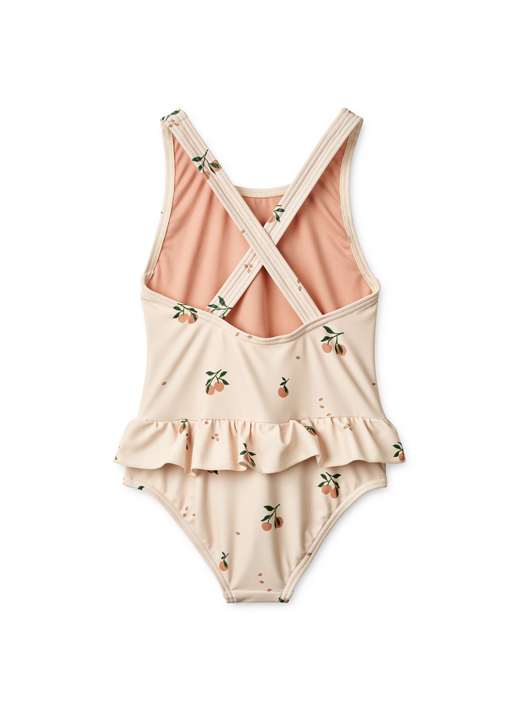 Einteiler Amara Printed Swimsuit mädchen beige Liewood Einteiler Amara Printed Swimsuit mädchen beige Peach Sea shell