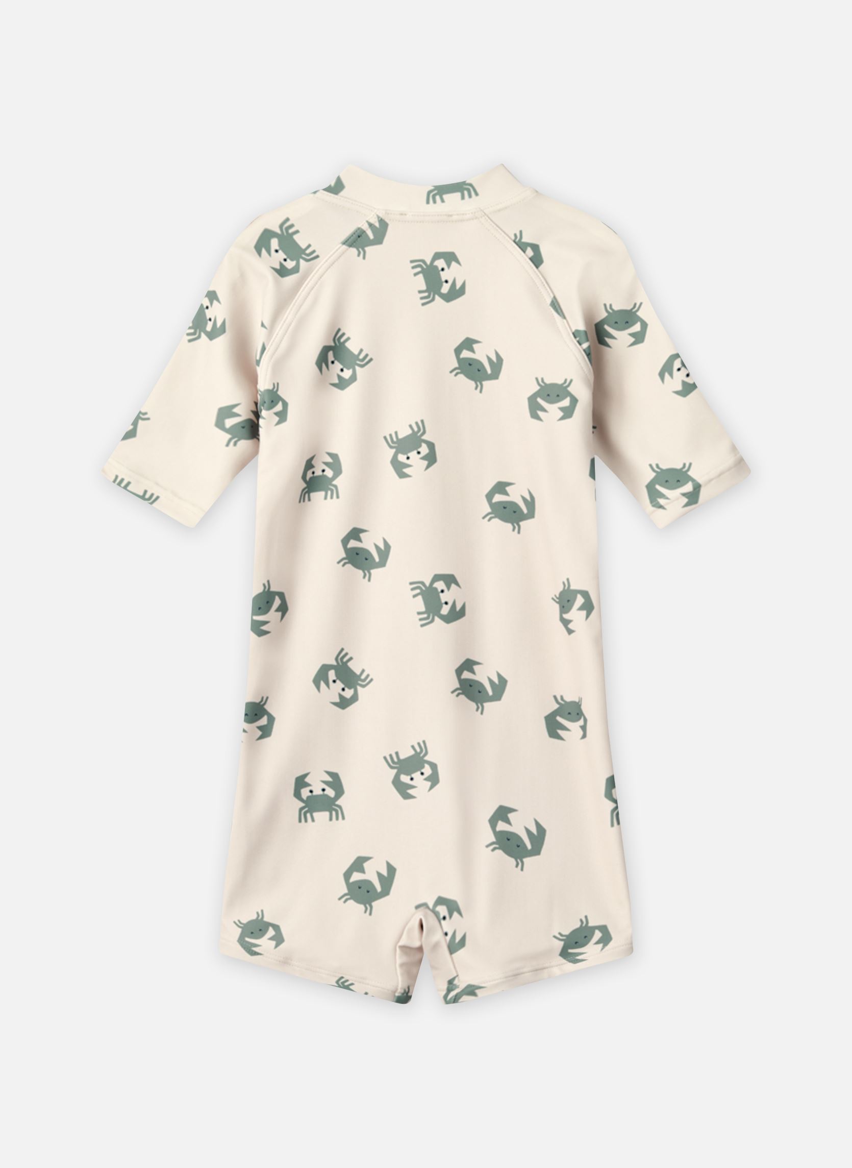 Onesie Max Printed Swim Jumpsuit meisjes wit Liewood Onesie Max Printed Swim Jumpsuit meisjes wit CRAB SANDY