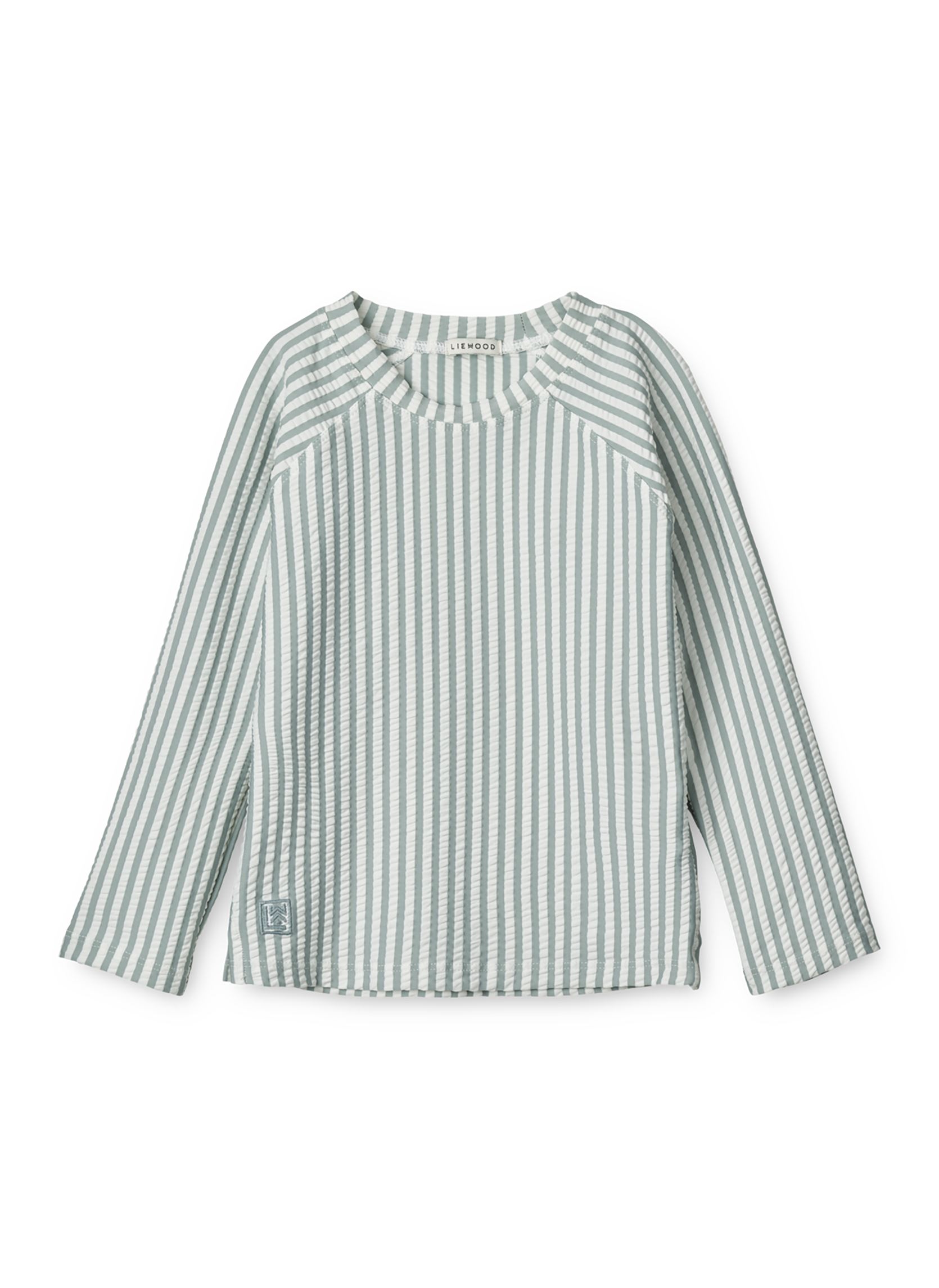 T-Shirts Noah seersucker swim tee blau Liewood T-Shirts Noah seersucker swim tee blau YD STRIPE: SEA BLUEWHITE