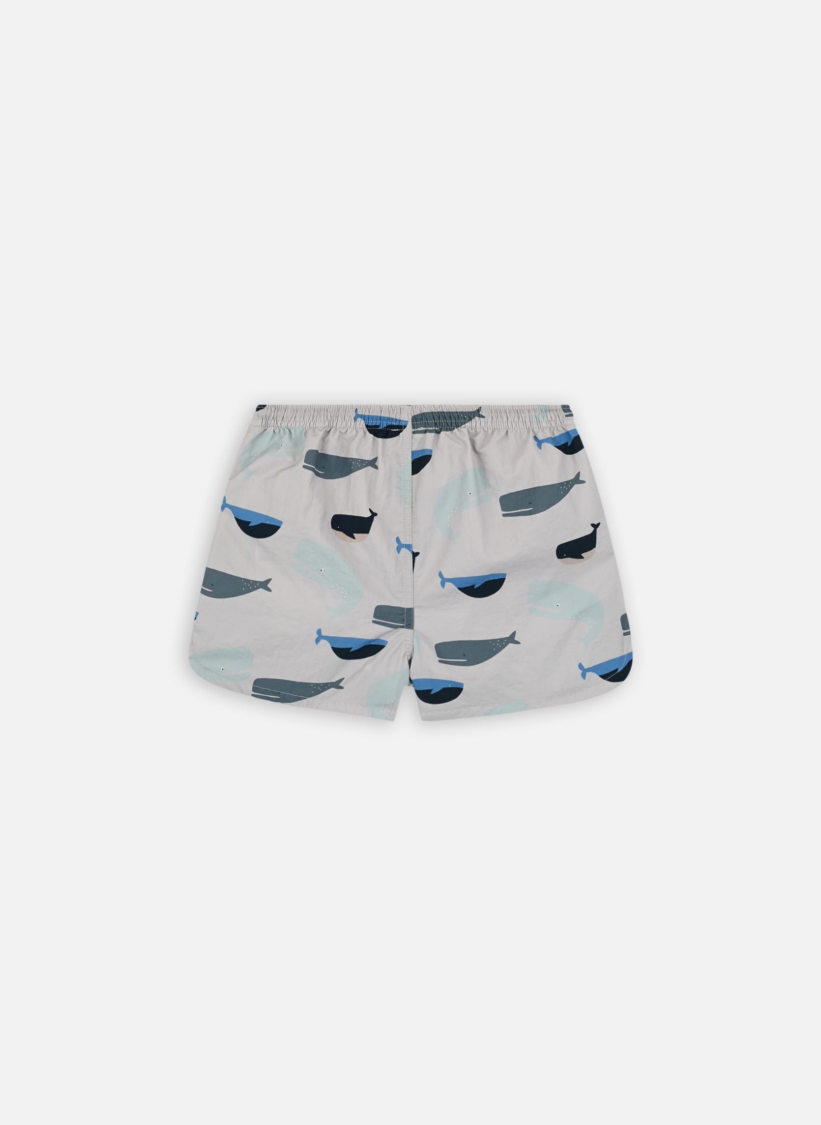 Badeshorts Aiden Printed Board Shorts jungen blau Liewood Badeshorts Aiden Printed Board Shorts jungen blau Whales Cloud blue