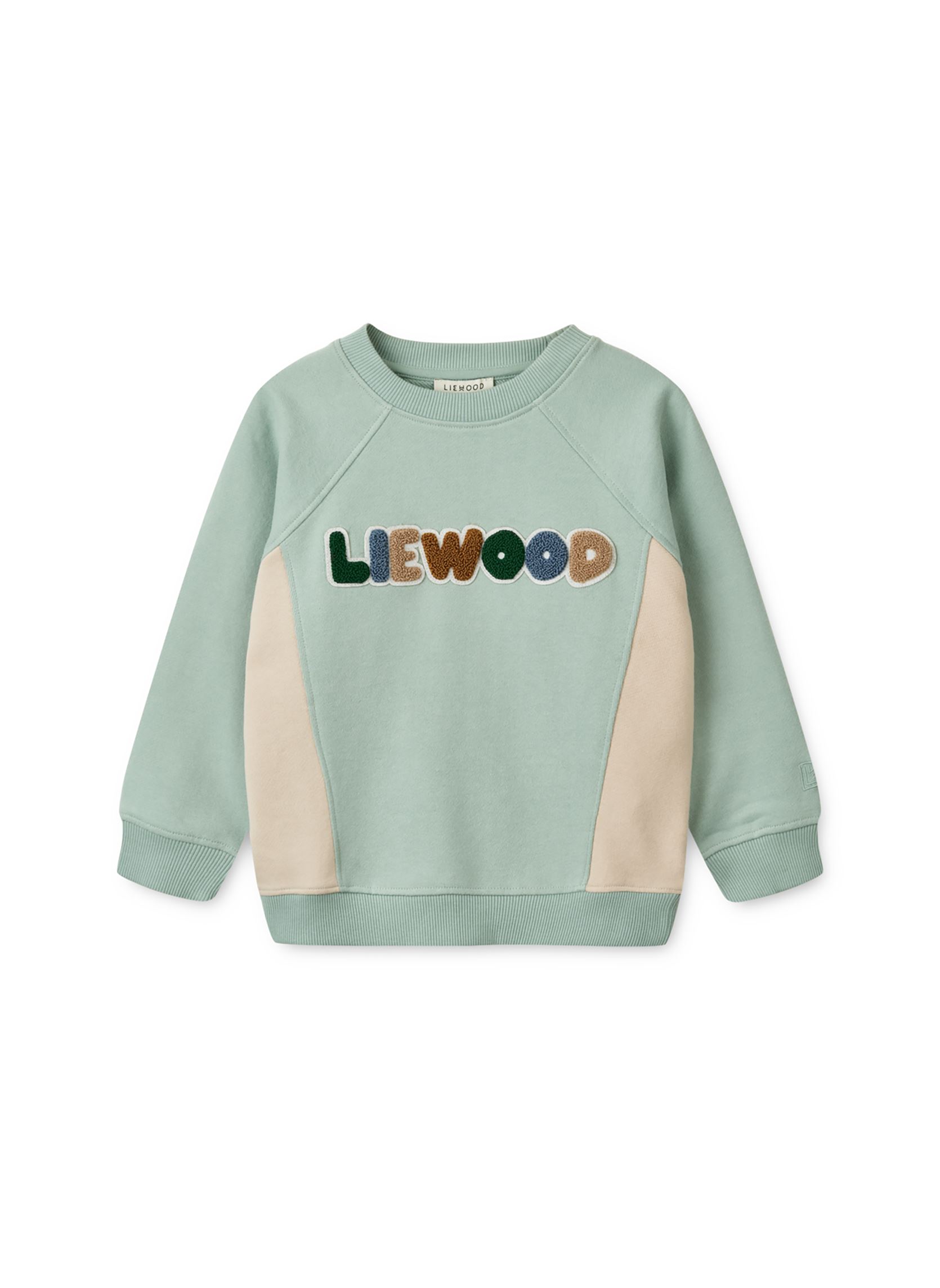 Kapuzenpullover Aude Placement Sweatshirt blau Liewood Kapuzenpullover Aude Placement Sweatshirt blau Ice blue / Sandy