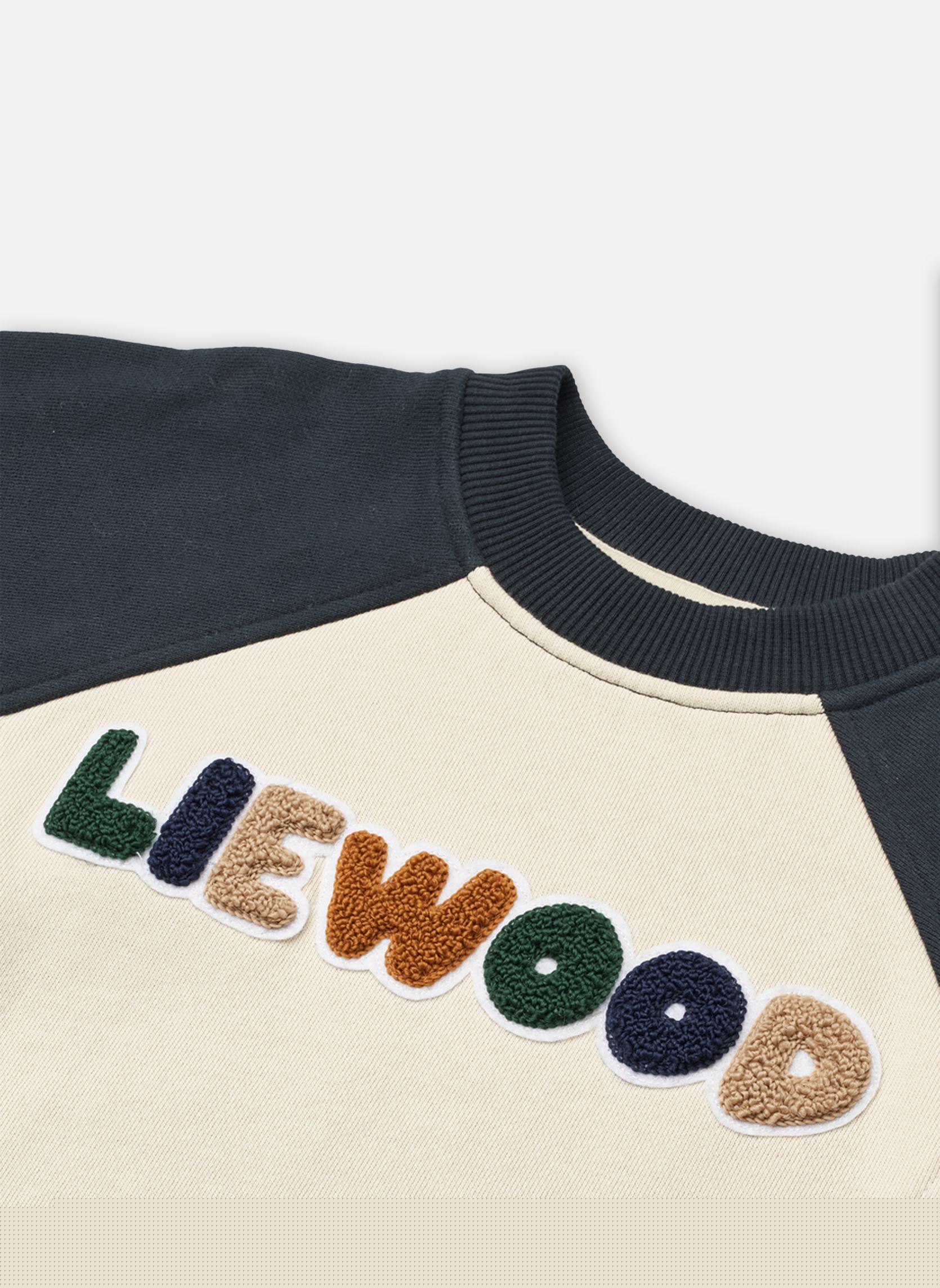 Kapuzenpullover Aude Placement Sweatshirt mehrfarbig Liewood Kapuzenpullover Aude Placement Sweatshirt mehrfarbig Liewood / Sandy