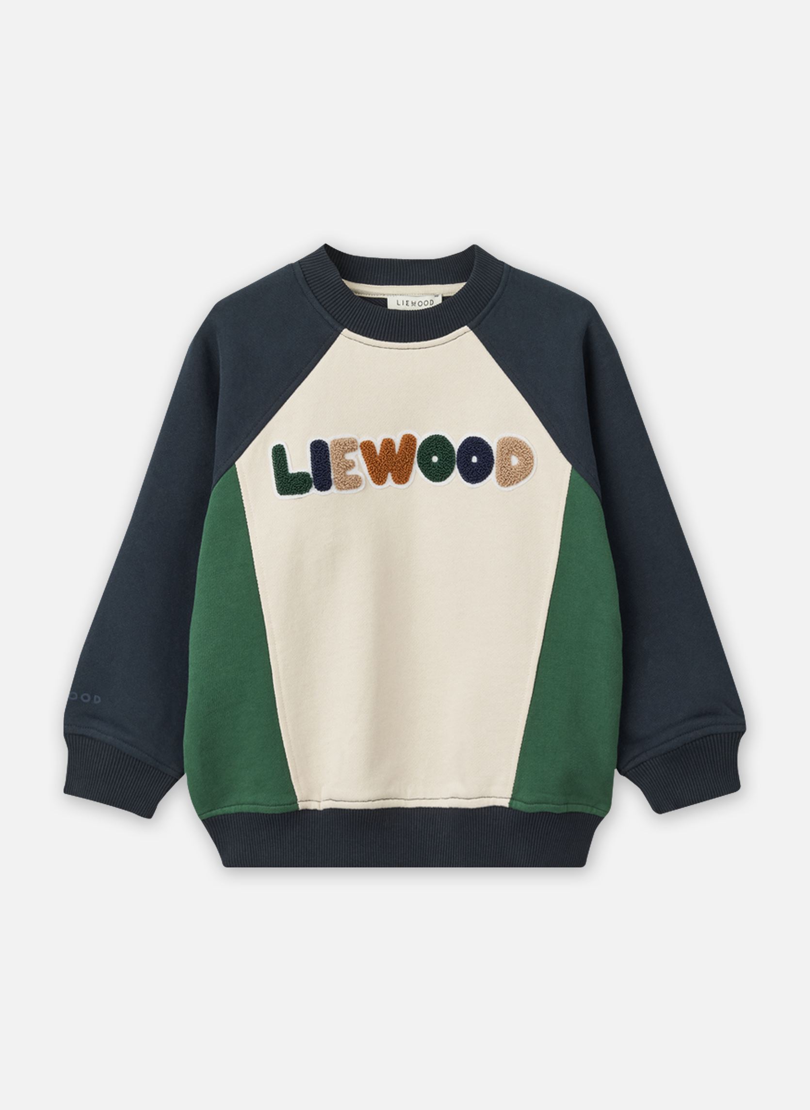 Kapuzenpullover Aude Placement Sweatshirt mehrfarbig Liewood Kapuzenpullover Aude Placement Sweatshirt mehrfarbig Liewood / Sandy