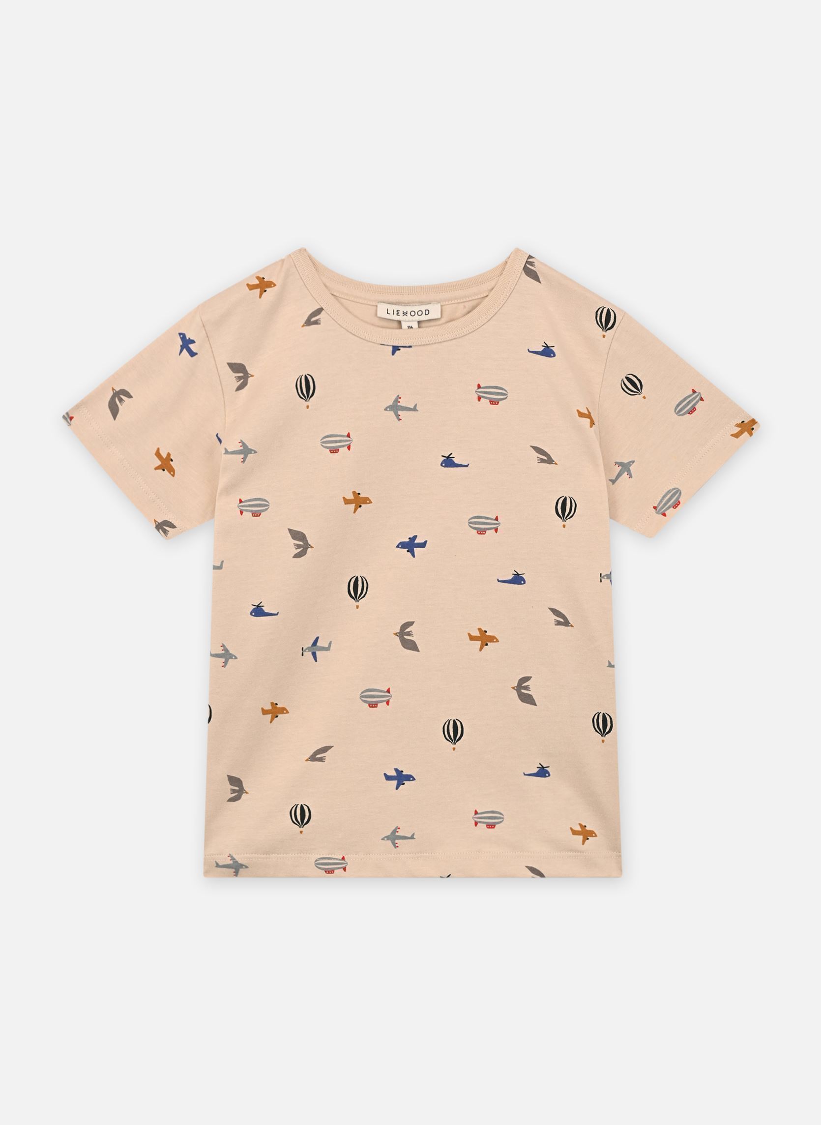 Tee-shirts manches courtes Apia Printed Shortsleeve T-shirt blanc Liewood Tee-shirts manches courtes Apia Printed Shortsleeve T-shirt blanc AVIATOR / ECRU