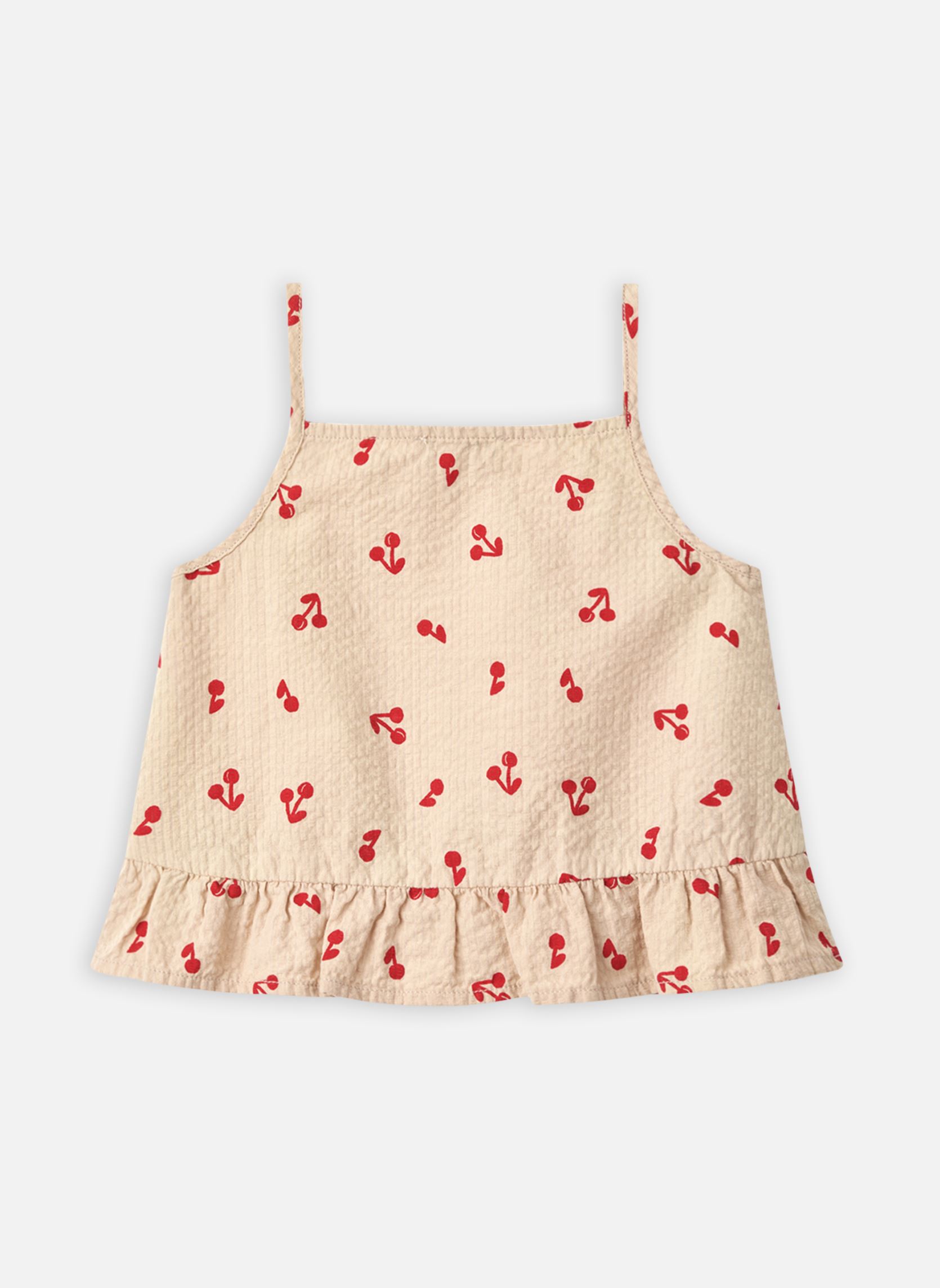 Kurzarm-T-Shirts Aubrey Printed Top mädchen rosa Liewood Kurzarm-T-Shirts Aubrey Printed Top mädchen rosa Cherries / Apple blossom