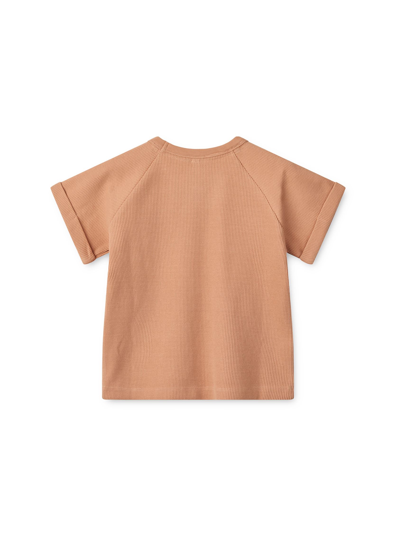 Tee-shirts manches courtes Nilo Waffle t-shirt rose Liewood Tee-shirts manches courtes Nilo Waffle t-shirt rose Tuscany rose