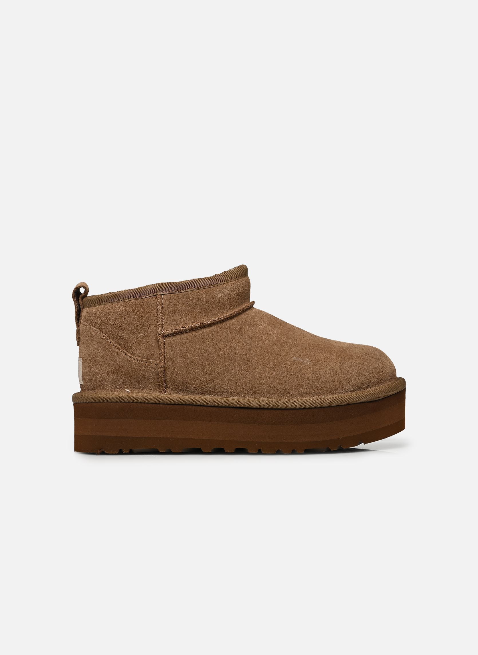 Enkellaarsjes Kids' Classic Ultra Mini Platform meisjes bruin UGG Enkellaarsjes Kids' Classic Ultra Mini Platform meisjes bruin LIGHT BRONZE