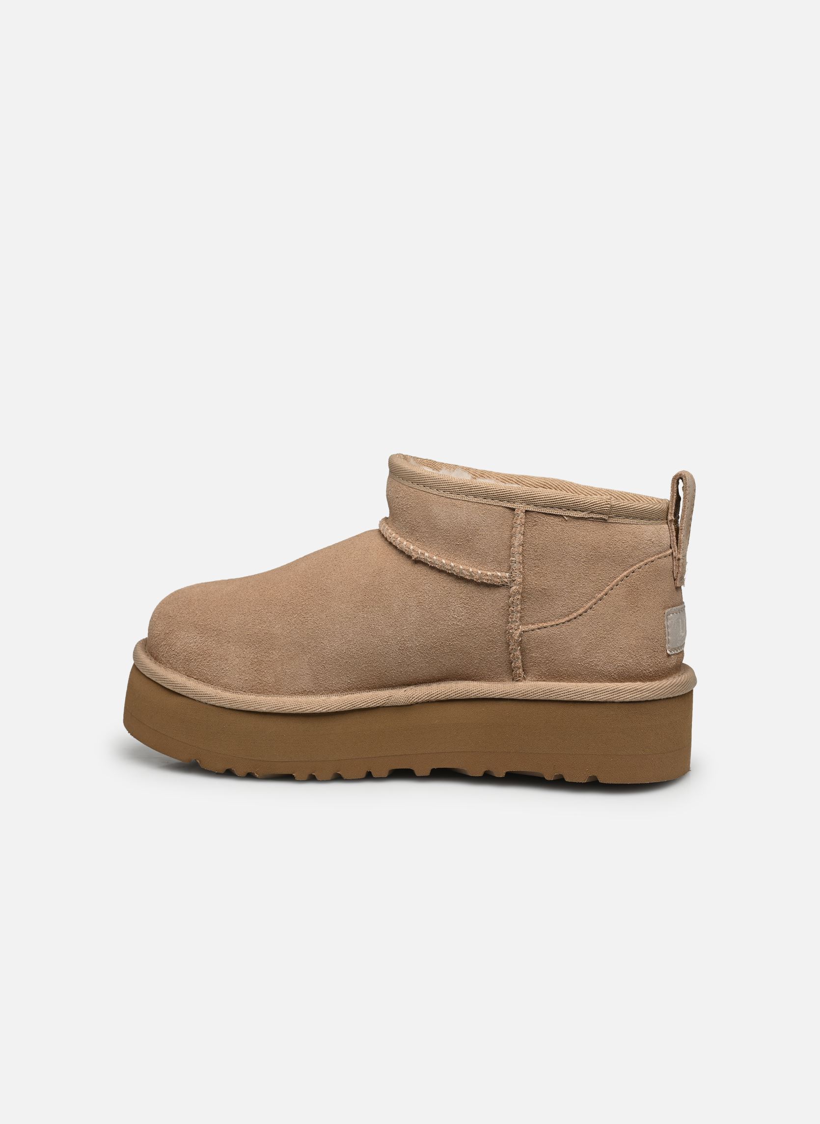 Bottes Classic Ultra Mini Platform fille beige UGG Bottes Classic Ultra Mini Platform fille beige SAND