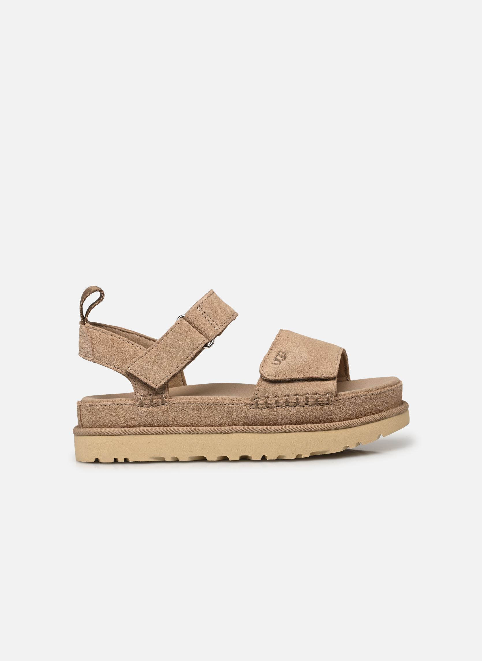 Sandalias y plataformas de cuña W Goldenstar mujer beige UGG Sandalias y plataformas de cuña W Goldenstar mujer beige SAND
