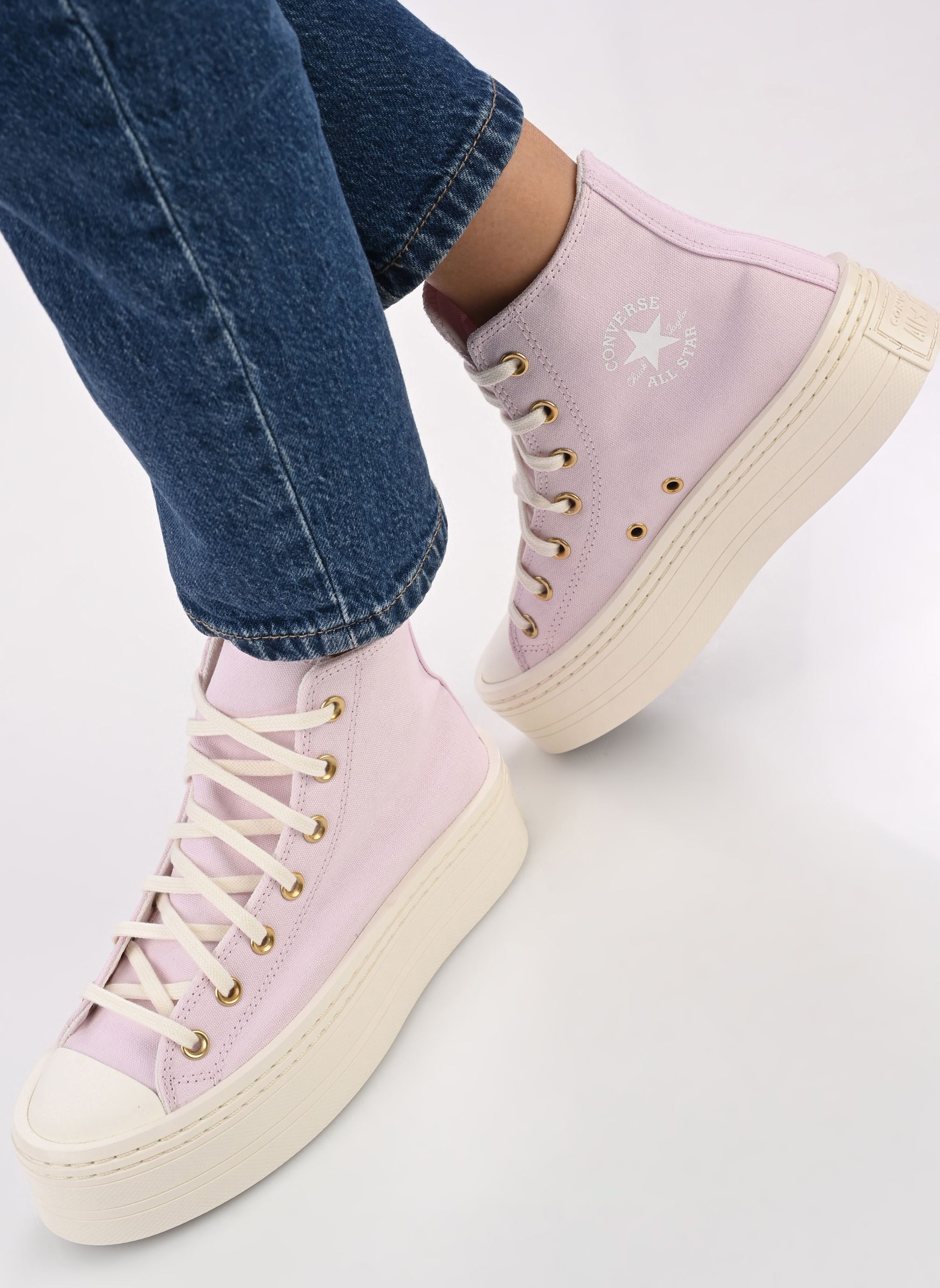 Baskets toile Chuck Taylor All Star Modern Lift Crafte femme violet Converse Baskets toile Chuck Taylor All Star Modern Lift Crafte femme violet DEEP LAVENDER