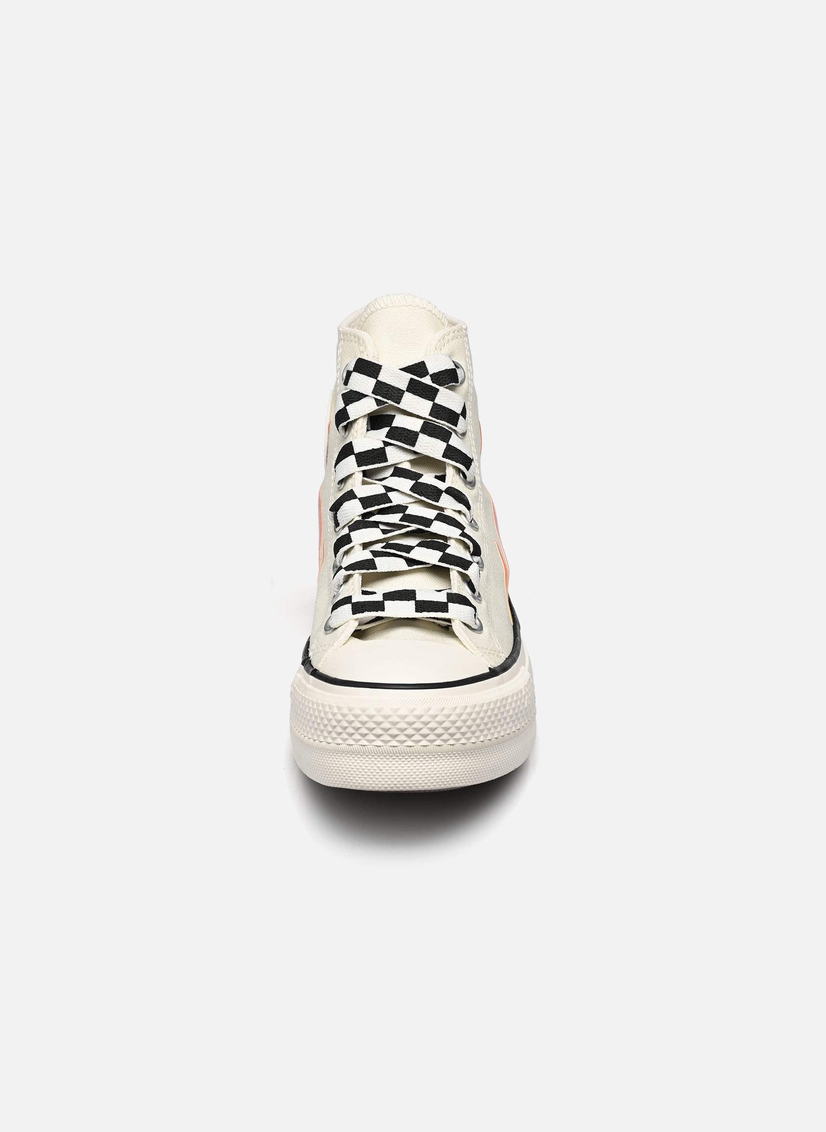 Baskets toile Chuck Taylor All Star Lift Canvas Flame femme blanc Converse Baskets toile Chuck Taylor All Star Lift Canvas Flame femme blanc EGRET/ENAMEL RED/BLACK