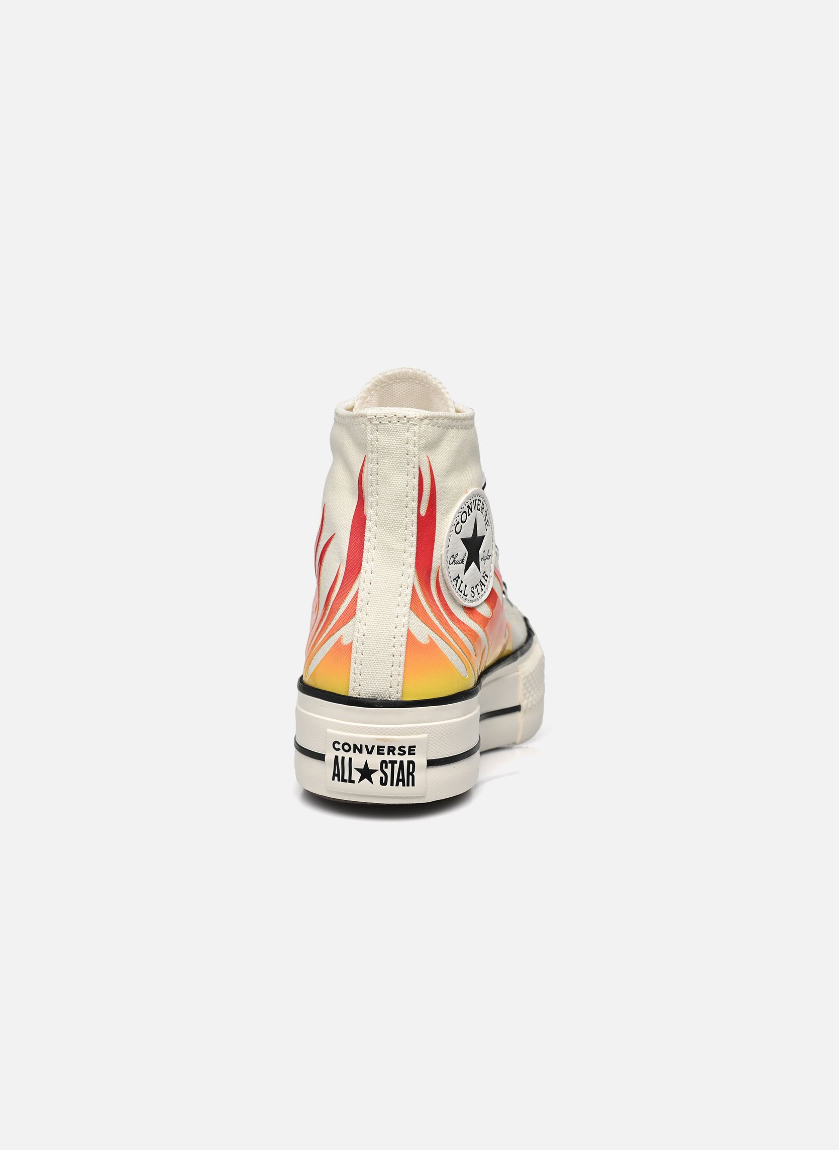 Baskets toile Chuck Taylor All Star Lift Canvas Flame femme blanc Converse Baskets toile Chuck Taylor All Star Lift Canvas Flame femme blanc EGRET/ENAMEL RED/BLACK