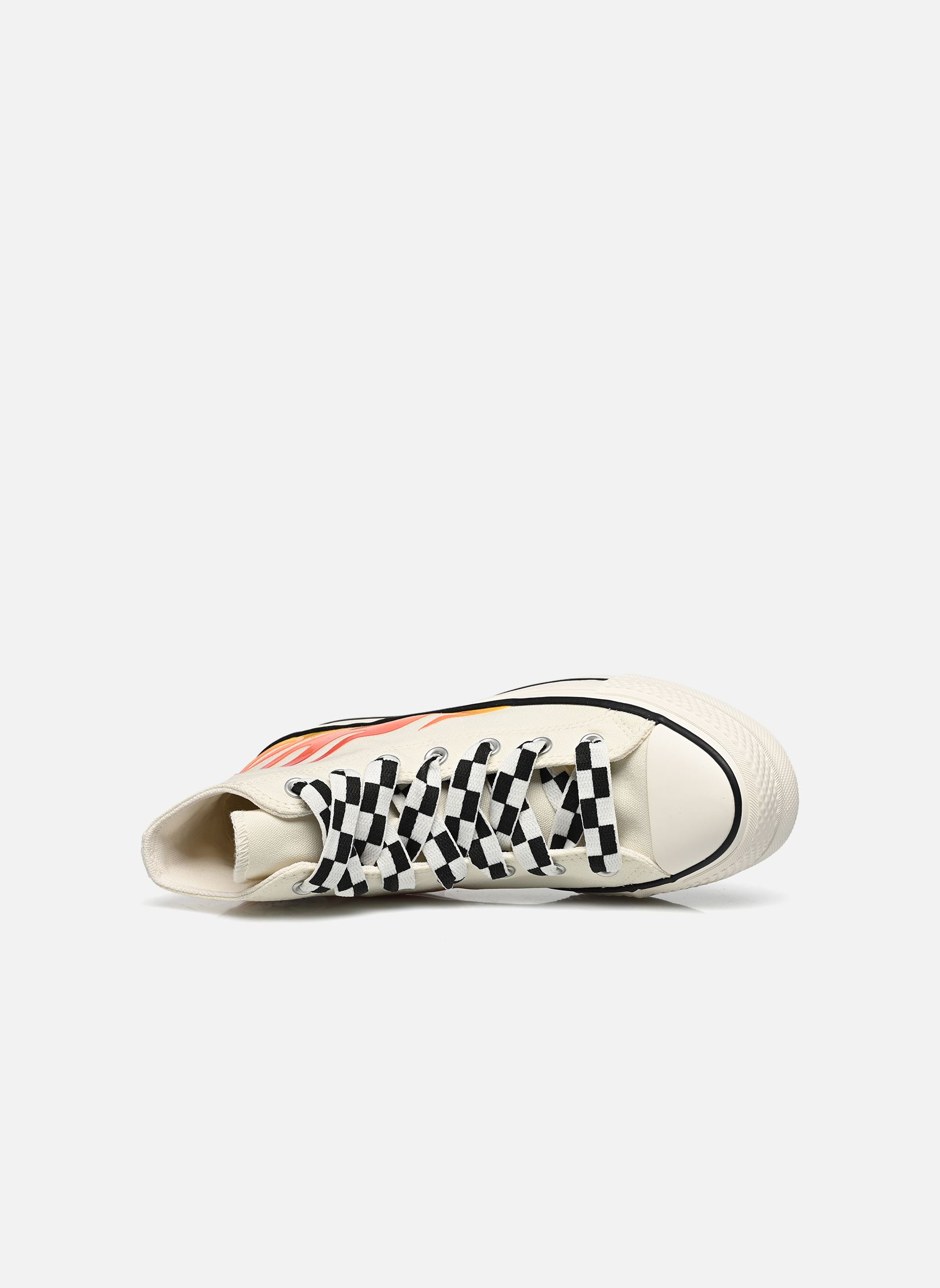 Baskets toile Chuck Taylor All Star Lift Canvas Flame femme blanc Converse Baskets toile Chuck Taylor All Star Lift Canvas Flame femme blanc EGRET/ENAMEL RED/BLACK