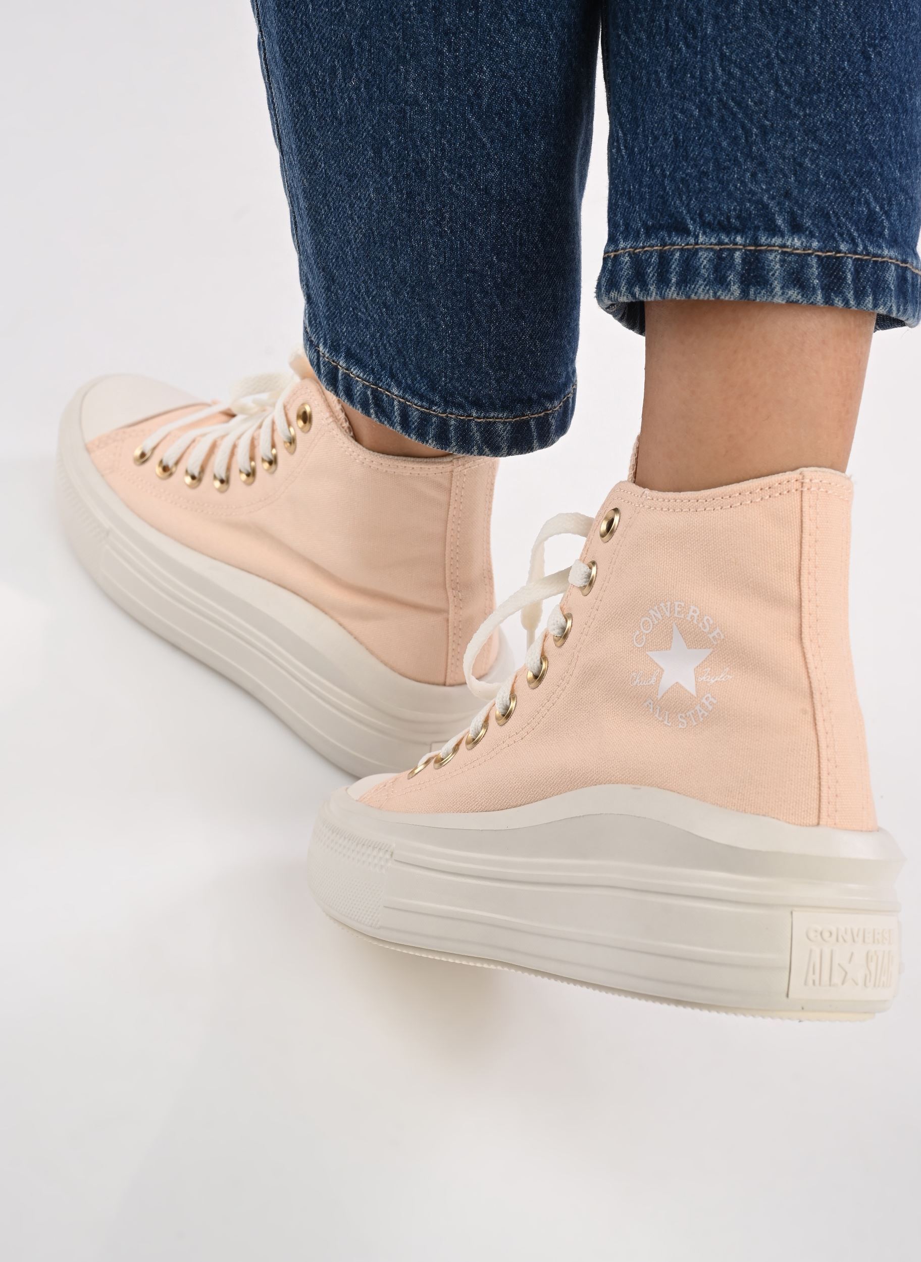 Baskets toile Chuck Taylor All Star Move Crafted Color femme rose Converse Baskets toile Chuck Taylor All Star Move Crafted Color femme rose PALE PINK