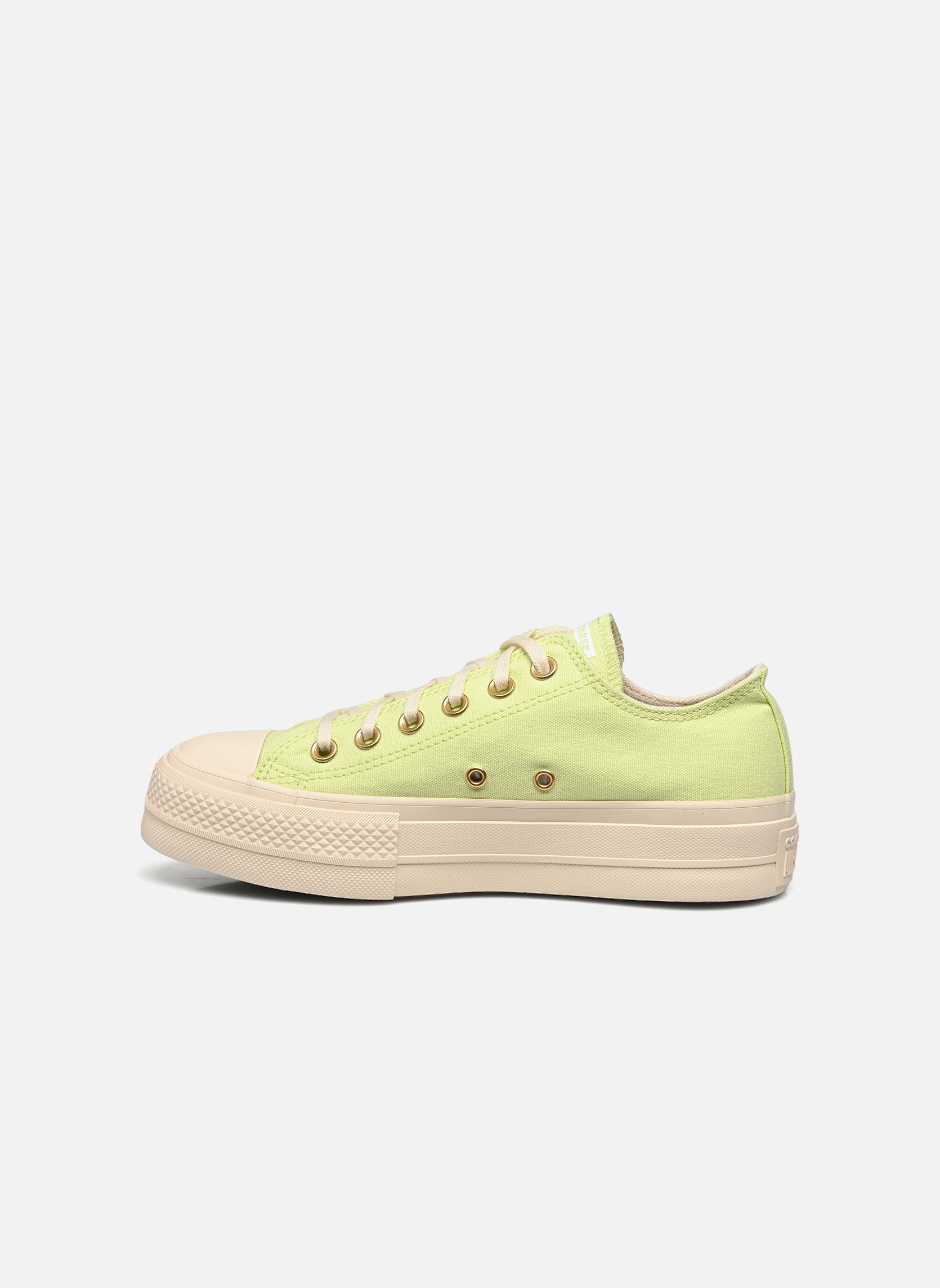 Baskets toile Chuck Taylor All Star Lift Canvas Crafte femme vert Converse Baskets toile Chuck Taylor All Star Lift Canvas Crafte femme vert PASTEL GREEN