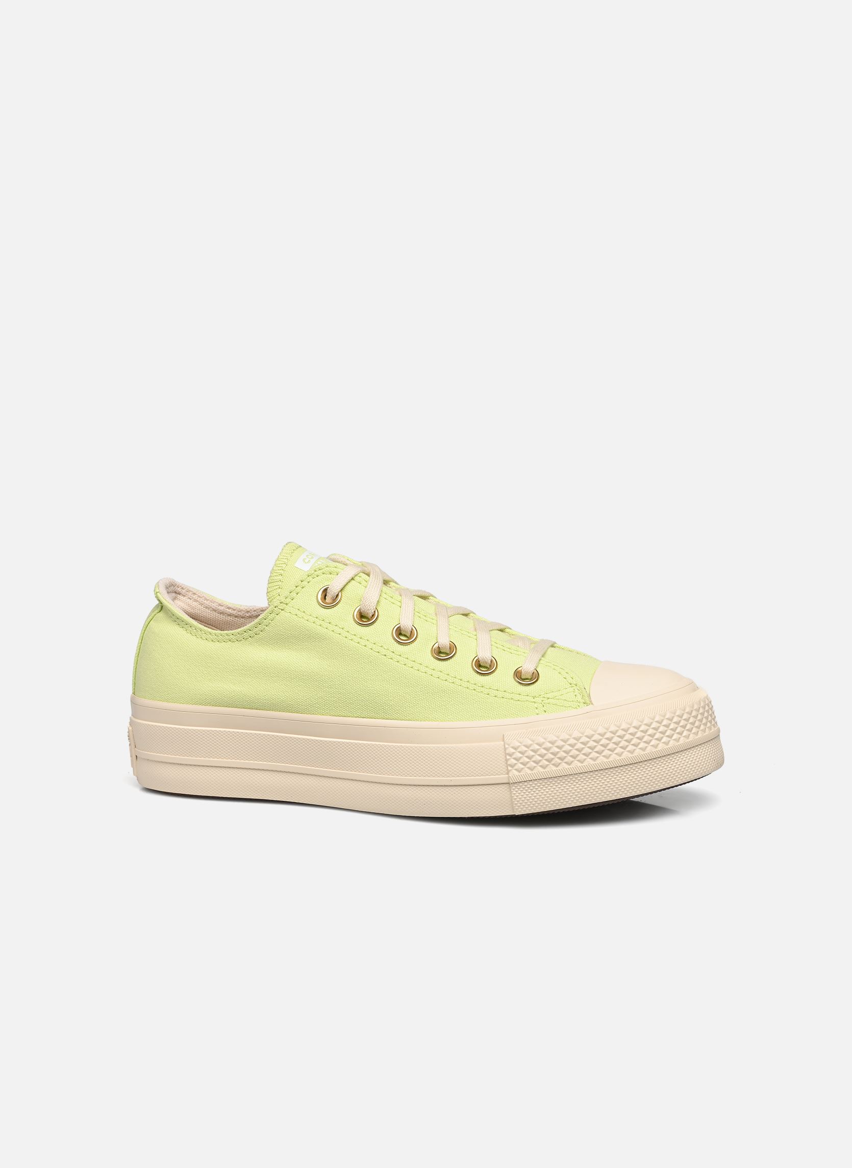 Baskets toile Chuck Taylor All Star Lift Canvas Crafte femme vert Converse Baskets toile Chuck Taylor All Star Lift Canvas Crafte femme vert PASTEL GREEN